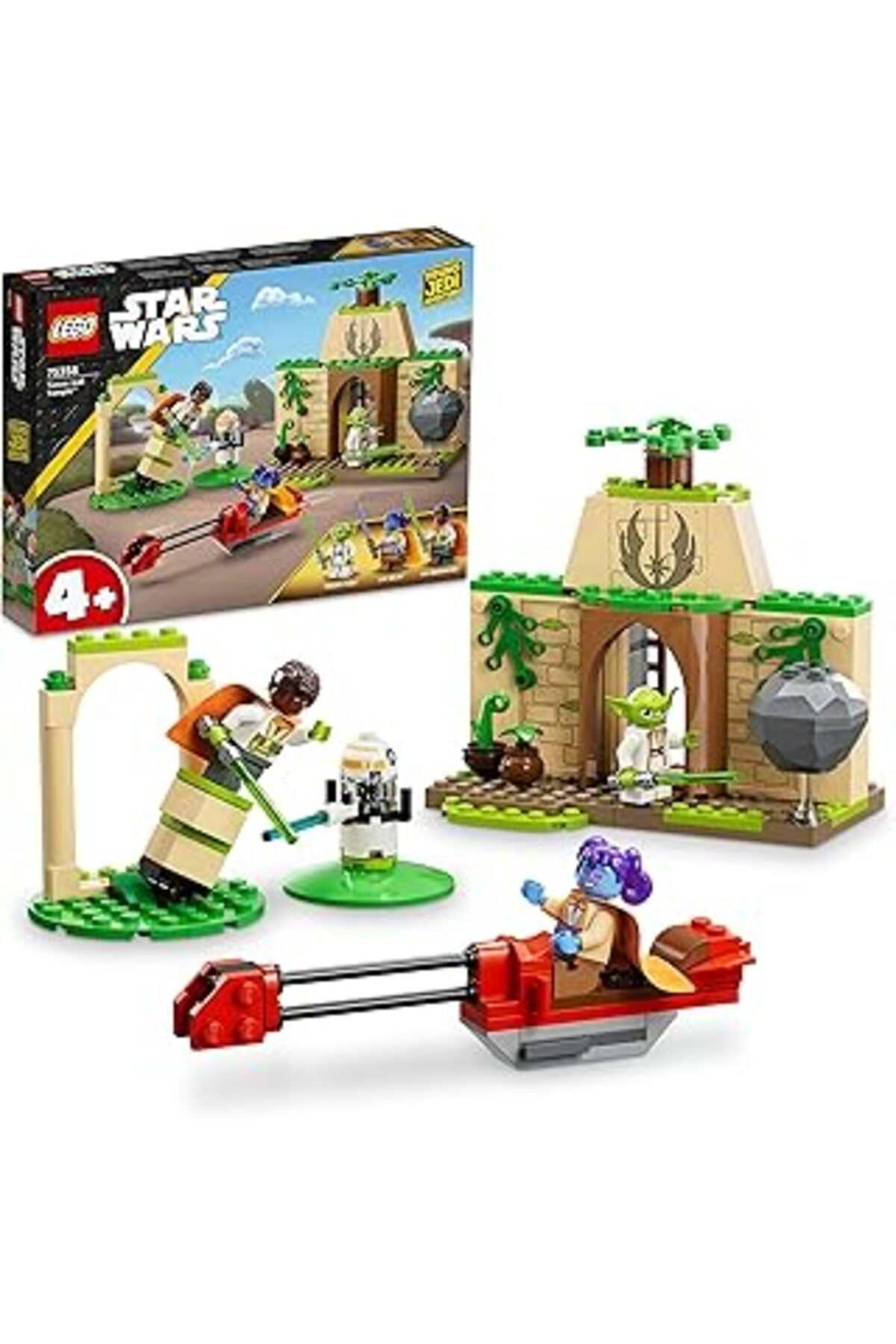 Mu Art Ahşap Lego® Star Wars™ Tenoo Jedi Temple™ 75358 Oyuncak Yapım Seti (124 Parça)