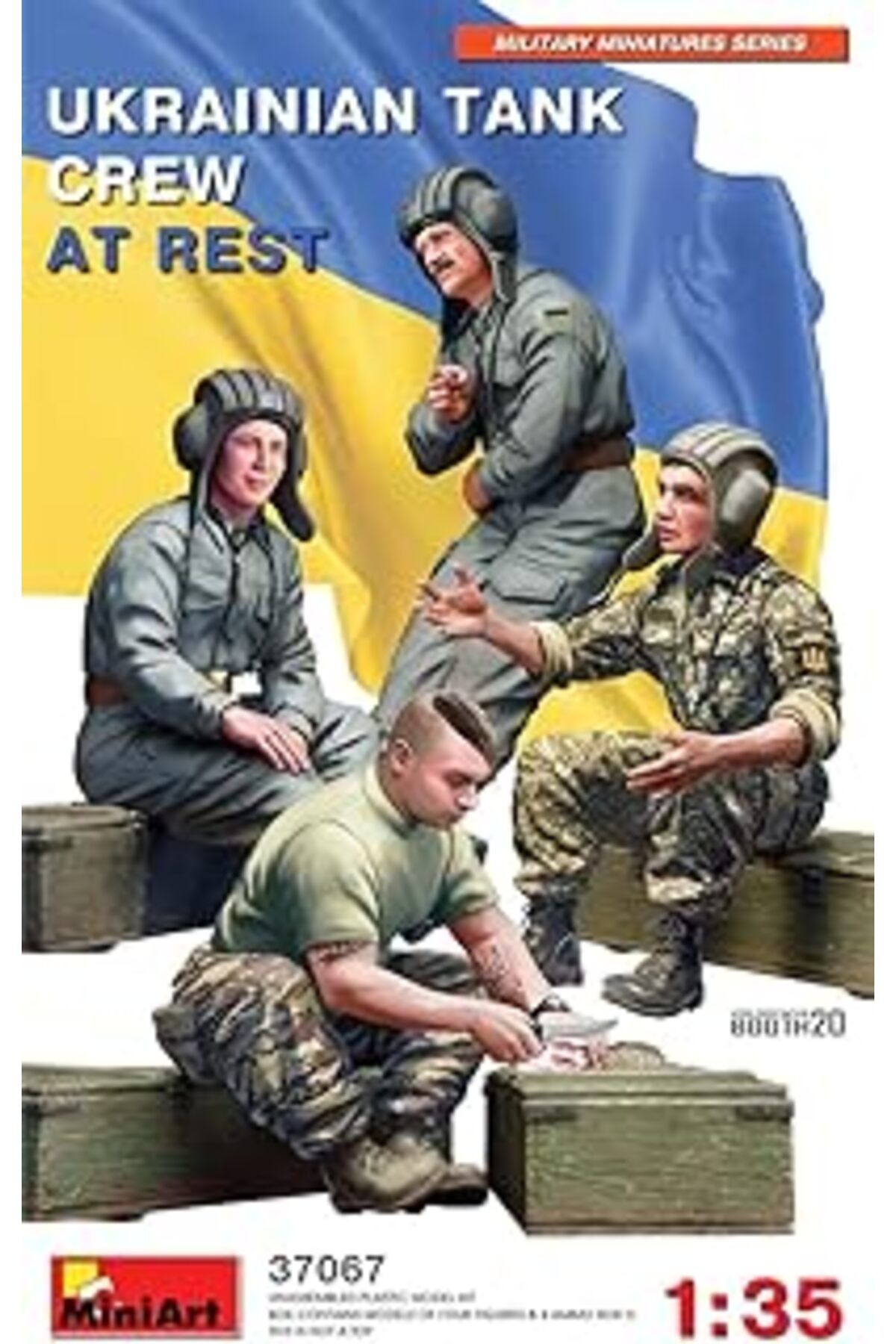 Mu Art Ahşap Miniart 37067 1:35 Dinlenen Ukraynalı Tank Mürettebatı