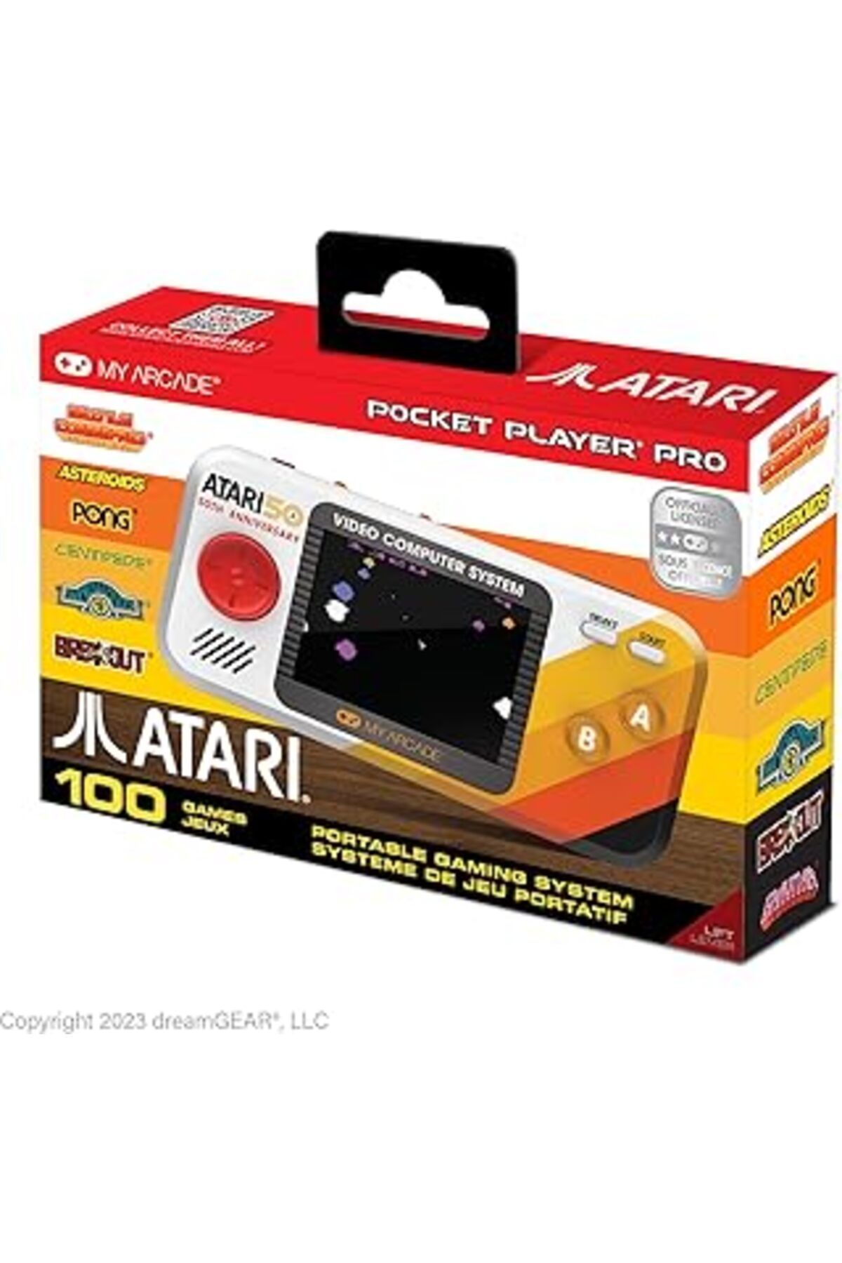 Mu Art Ahşap My Arcade Atari Portable Retro Konsol 100 Oyun