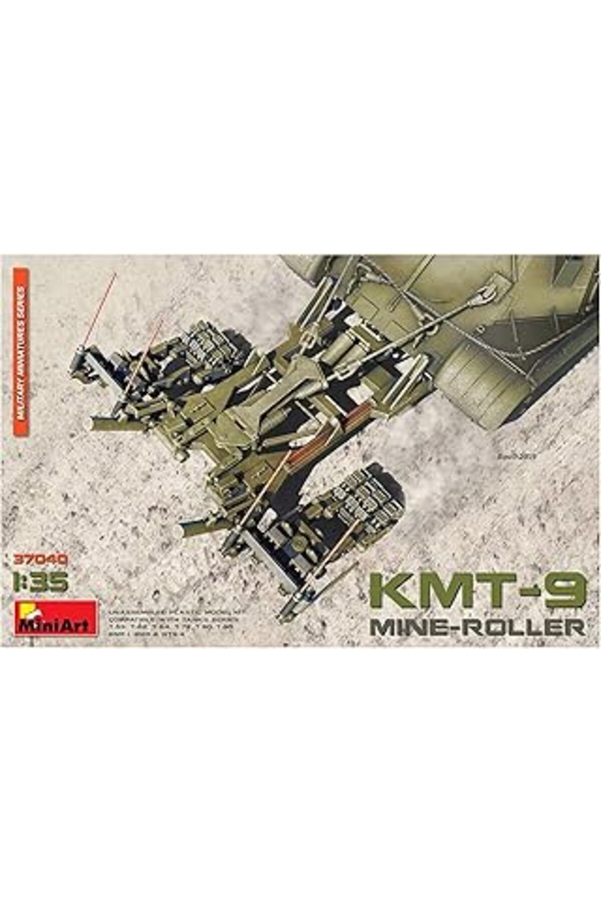 Mu Art Ahşap Miniart 37040 1:35 Mayın Silindiri Kmt-9