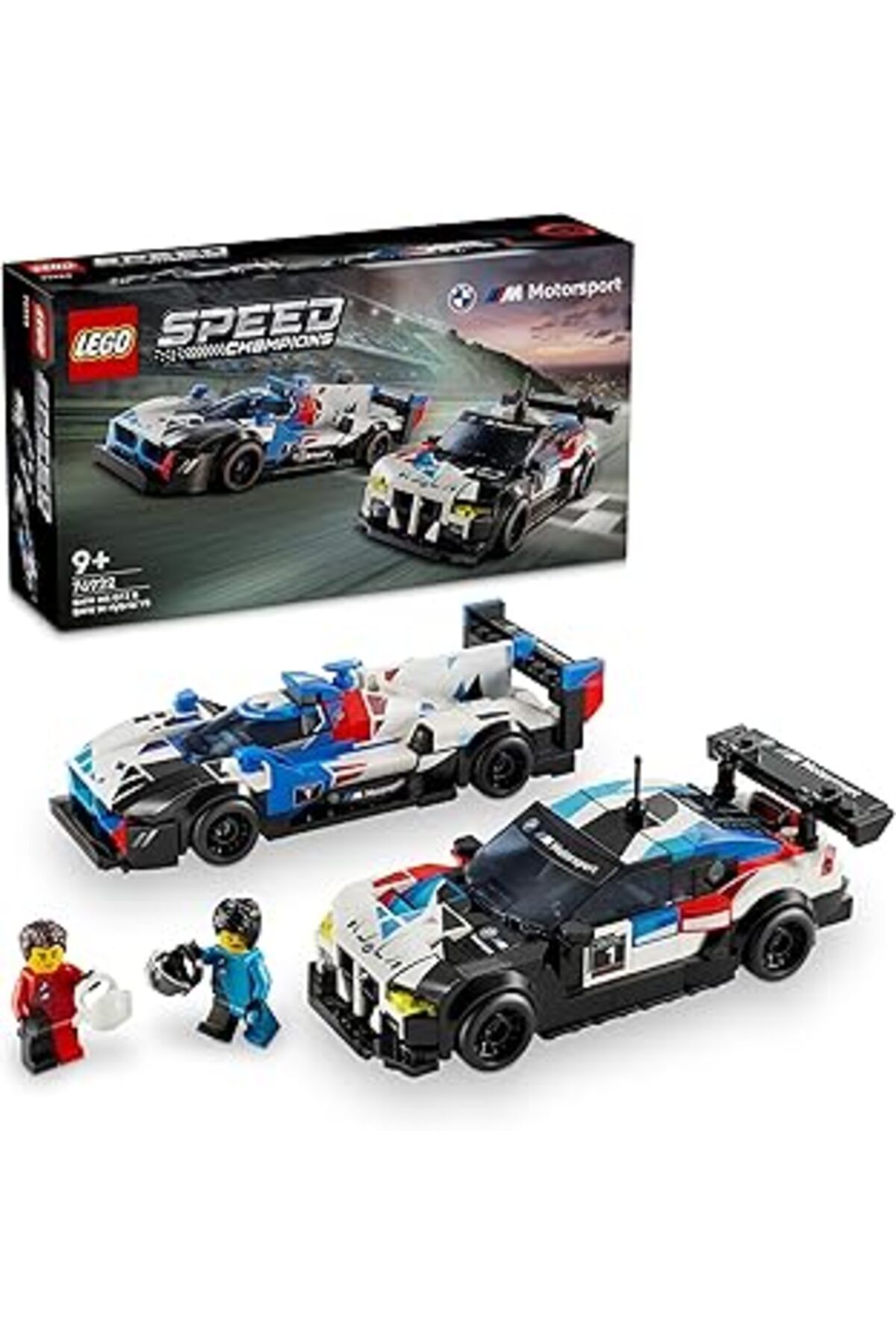 Mu Art Ahşap Lego Speed Champions Bmw M4 Gt3 Ve Bmw M Hybrid V8 Yarış Arabaları 76922-9 Yaş Ve Üzeri Çocuklar Iç