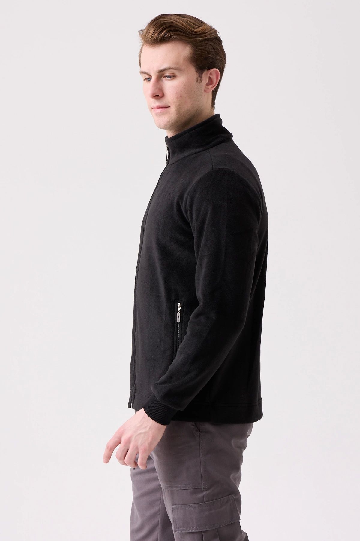 Kardelen İş Elbiseleri-Galanthus Fleece Coat Men's Zip-Up Warm Comfortable and Durable Winter Fleece 3