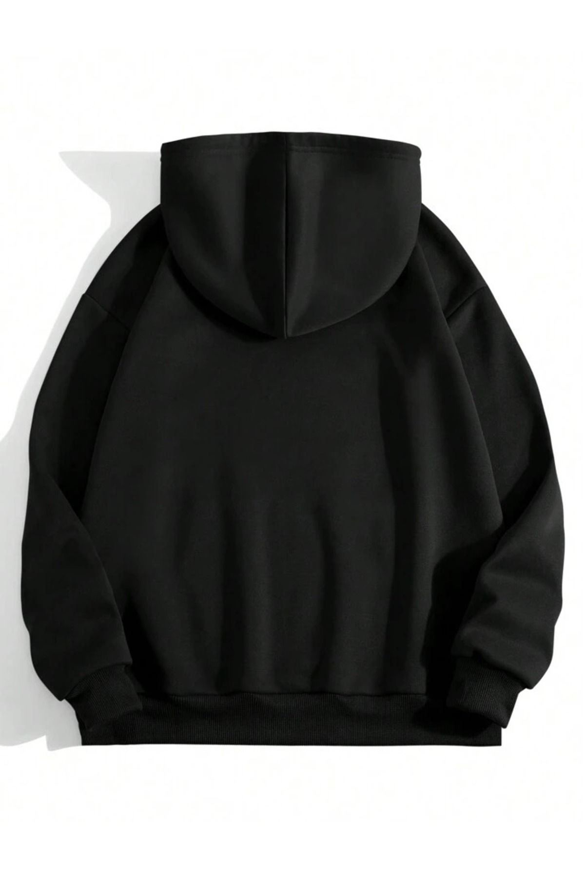CLAYES Hanorac Los Angeles California - Hanorac Negru Supradimensionat Cu Imprimeu Unisex - M