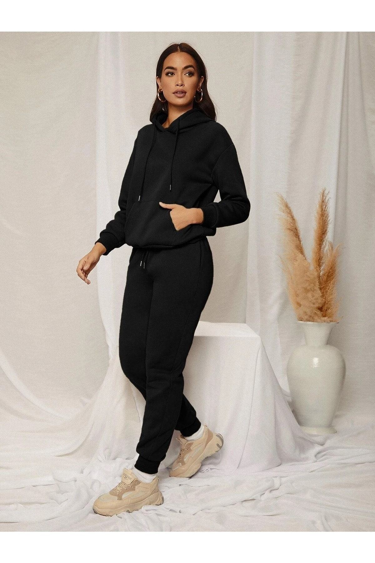 CLAYES-Basic Απλό Σετ Φούτερ Jogger 5