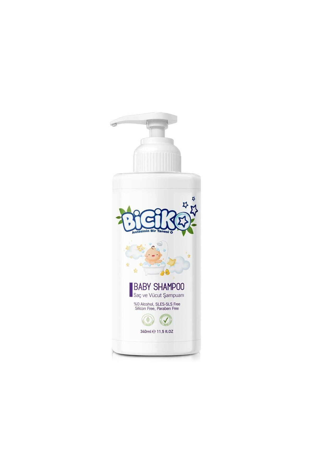 Biciko %100 Doğal Organik Vegan Saç Vücut ve Konak Önleyici Bebek Şampuanı 340ml fotoğrafı 4 (önizleme)