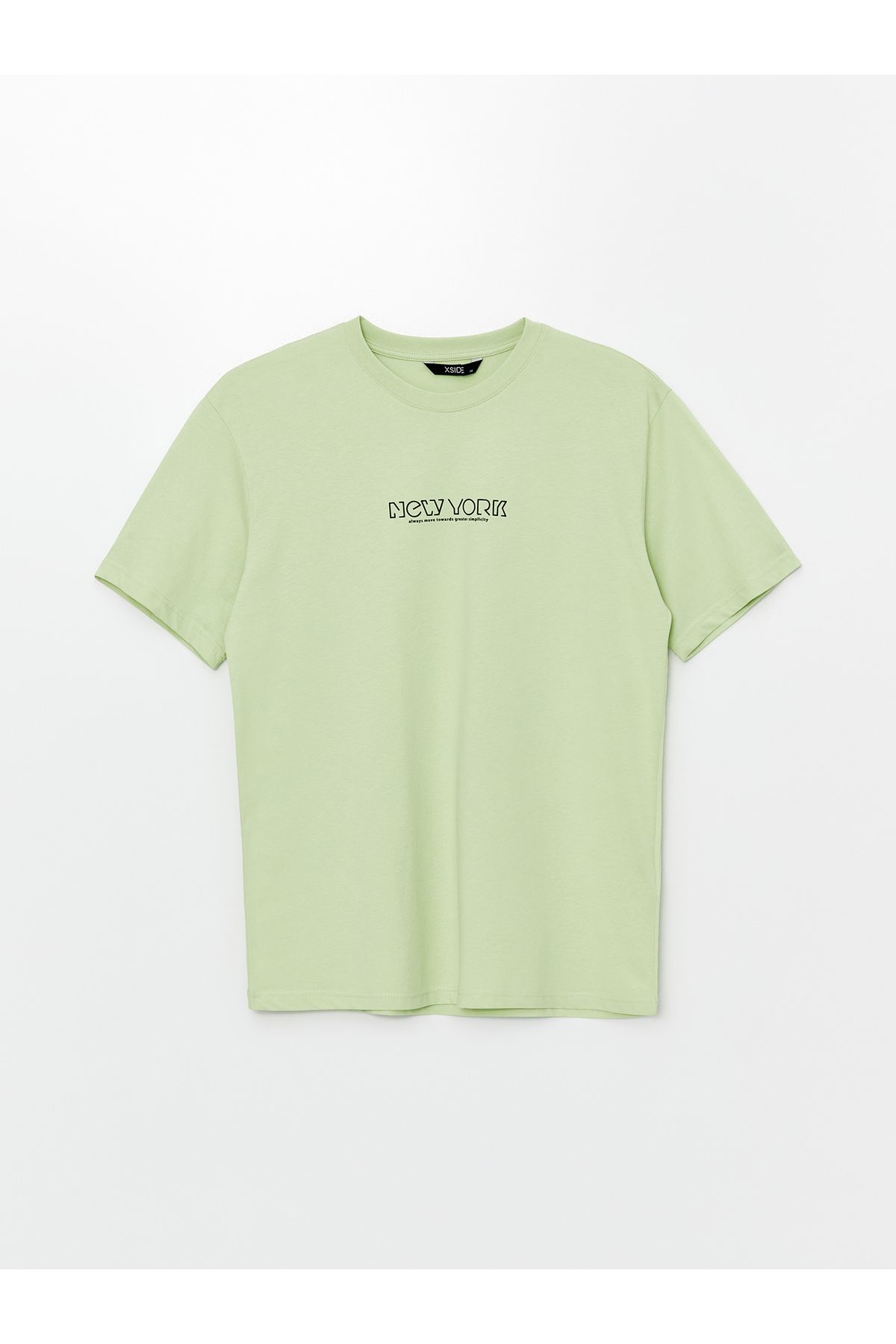 LC Waikiki Męski T-shirt Z Czesanej Bawełny Z Krótkim Rękawem I Nadrukiem Mężczyzna - M