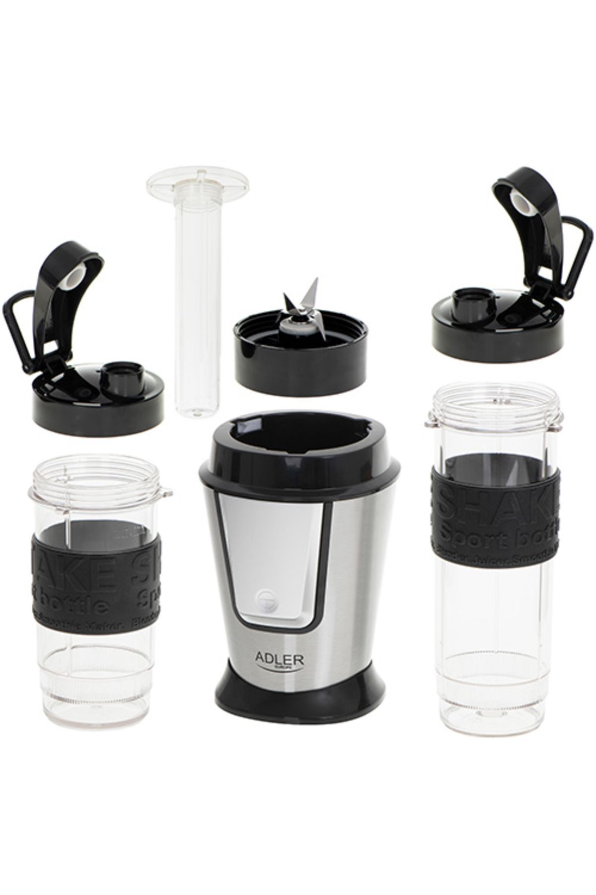 adler-Ad 4081 Portable 2-bowl Blender With Lid, 500 W, 570 ml And 400 ml 4