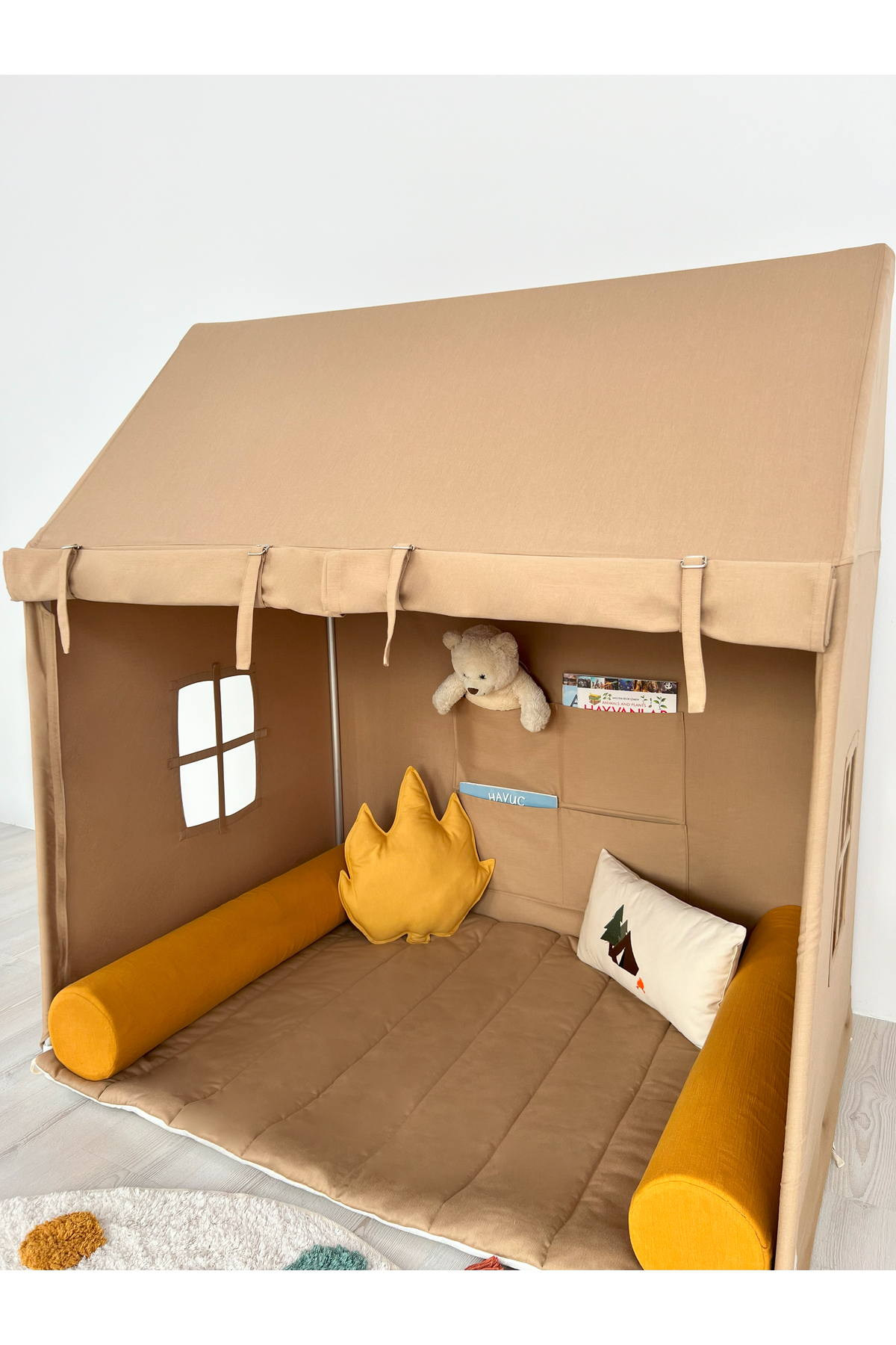 PAMUKA Cabin House Beige + Oyun Halısı fotoğrafı 3 (önizleme)