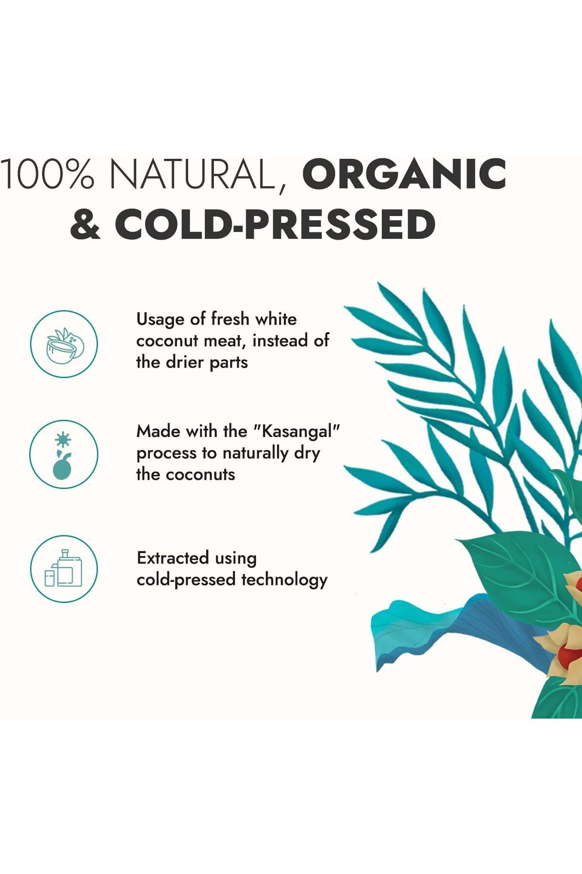 KAPİVA-Kapiva Virgin Cold-Pressed Coconut Oil | 100% Pure, Organic & Edible | For Cooking, Skin & Hair Heal 2