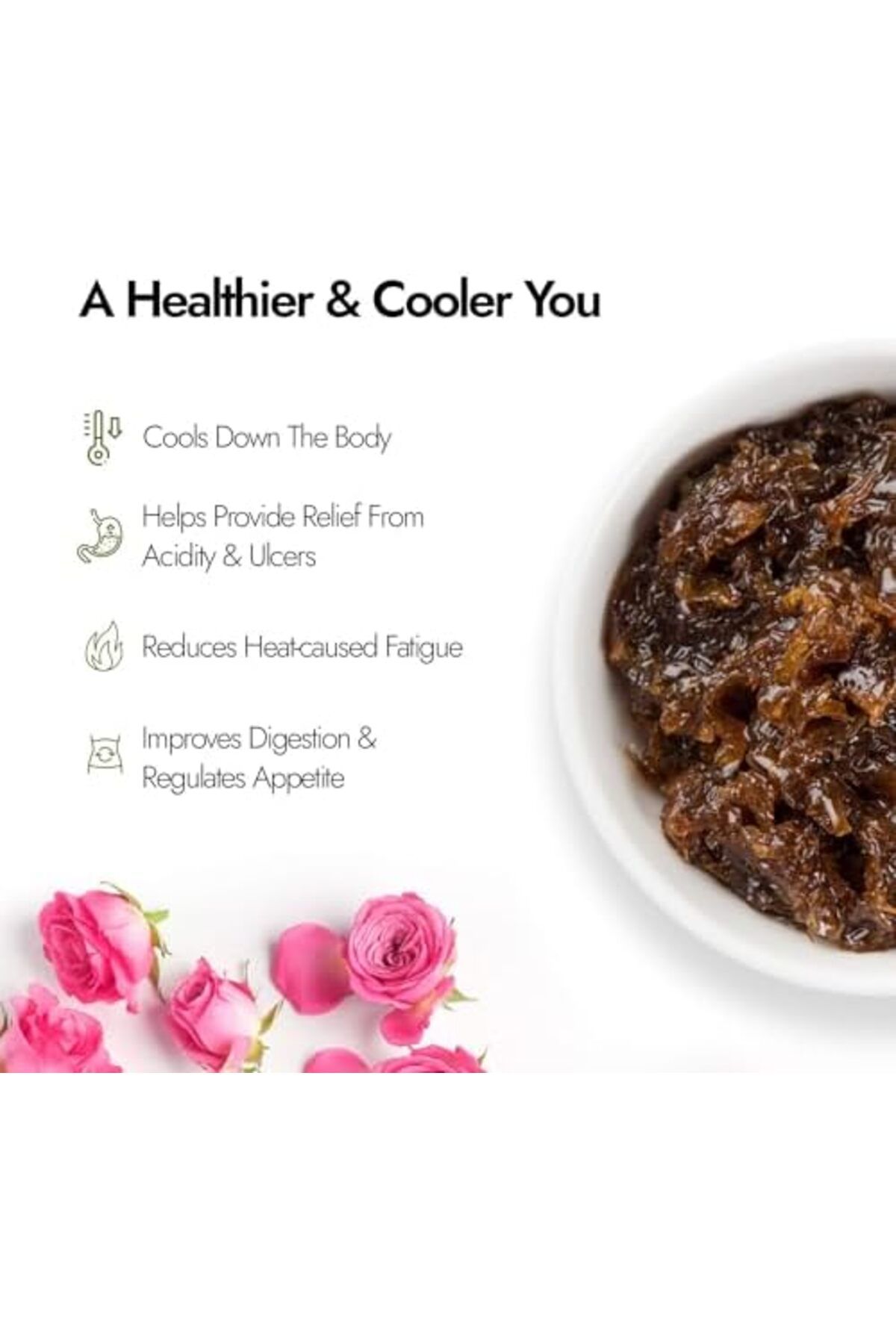 KAPİVA-Kapiva Organic Gulkand 300gms (Rose Petal Jam) | 100% Natural | Sun-Cooked Damask Roses 6
