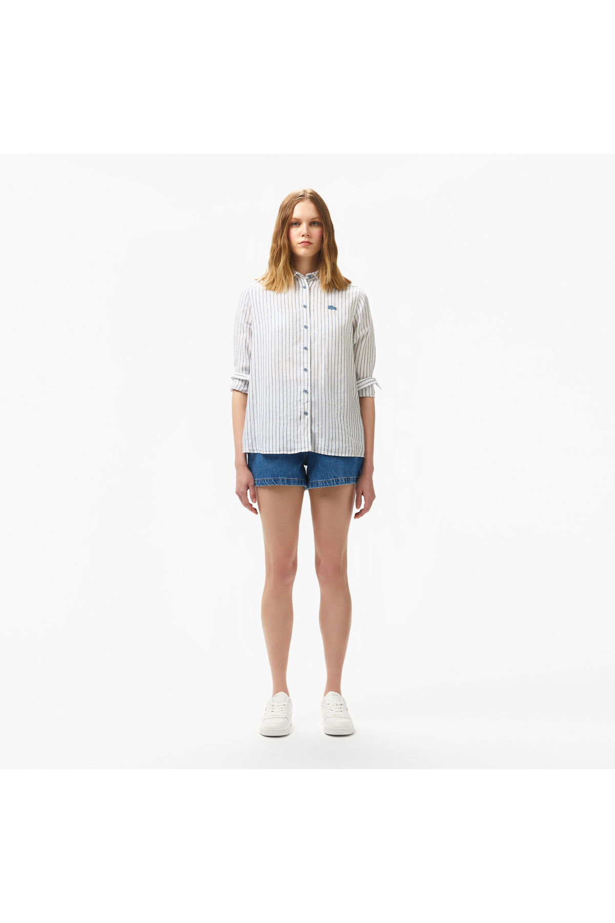 Kadın Regular Fit Denim Koyu Mavi Şort