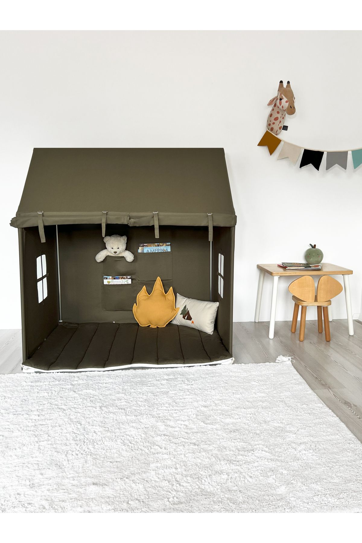 PAMUKA Twin Oyun Evi - Army Green
