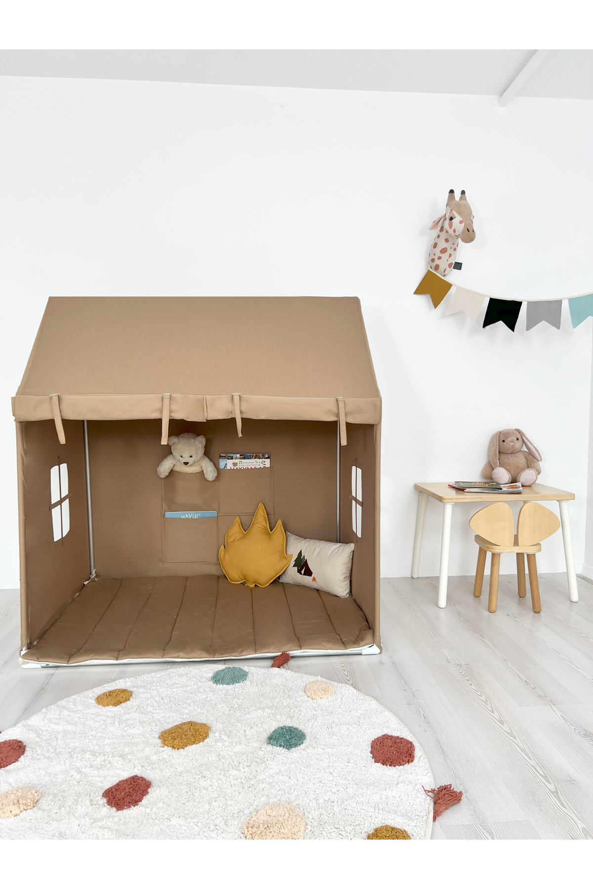 PAMUKA Cabin House Beige + Oyun Halısı fotoğrafı 4 (önizleme)