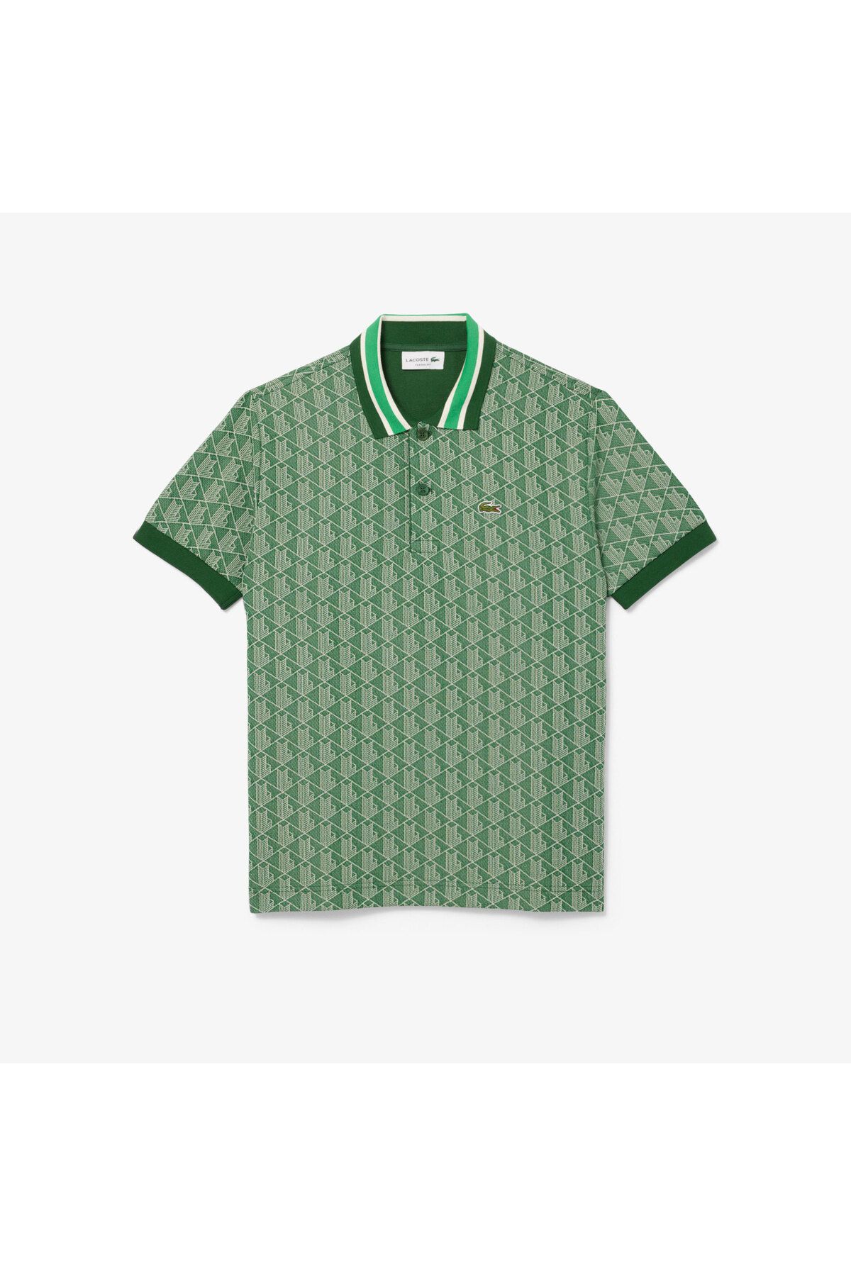 تی شرت یقه پولو مردانه چند مونوگرام کلاسیک مناسب چوگان Lacoste