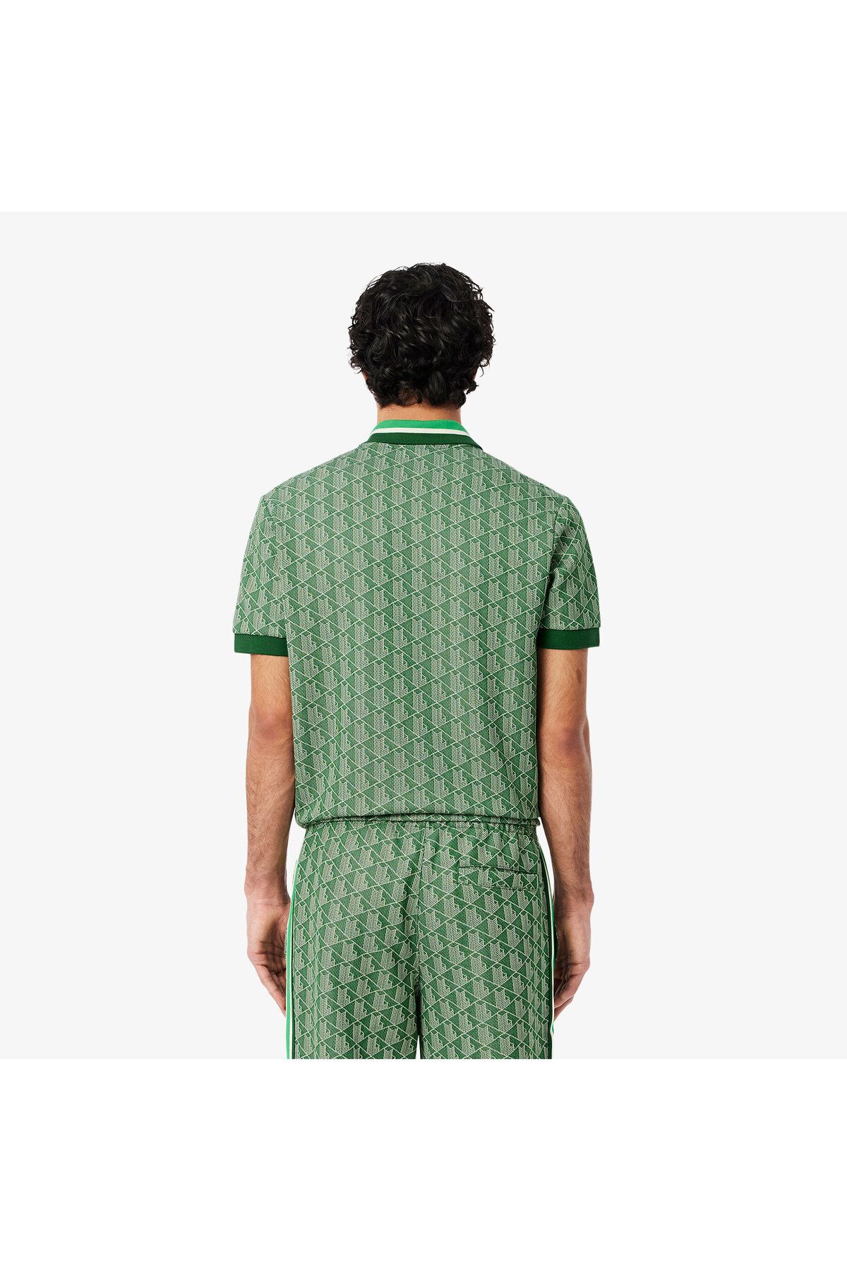 تی شرت یقه پولو مردانه چند مونوگرام کلاسیک مناسب چوگان Lacoste