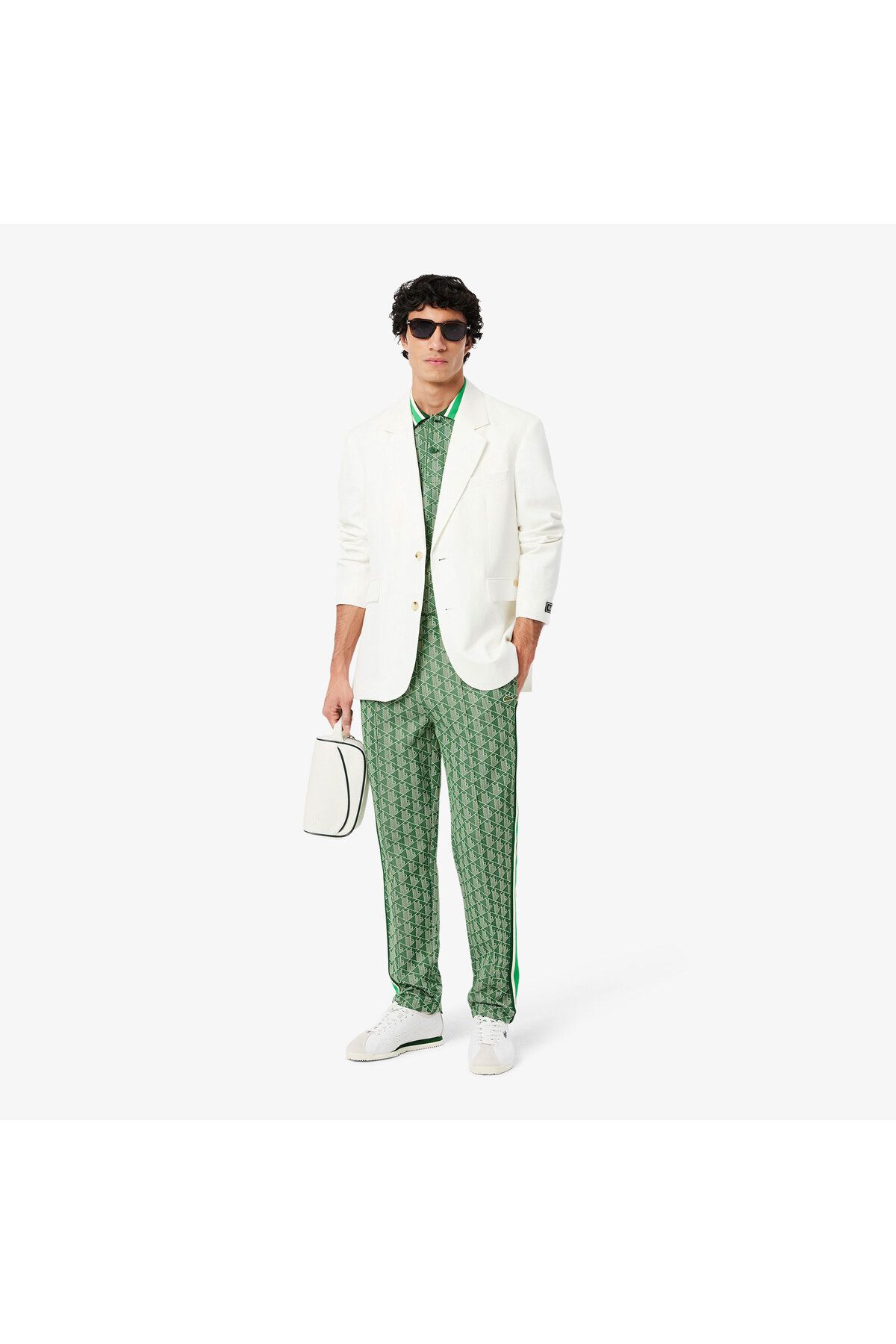 تی شرت یقه پولو مردانه چند مونوگرام کلاسیک مناسب چوگان Lacoste