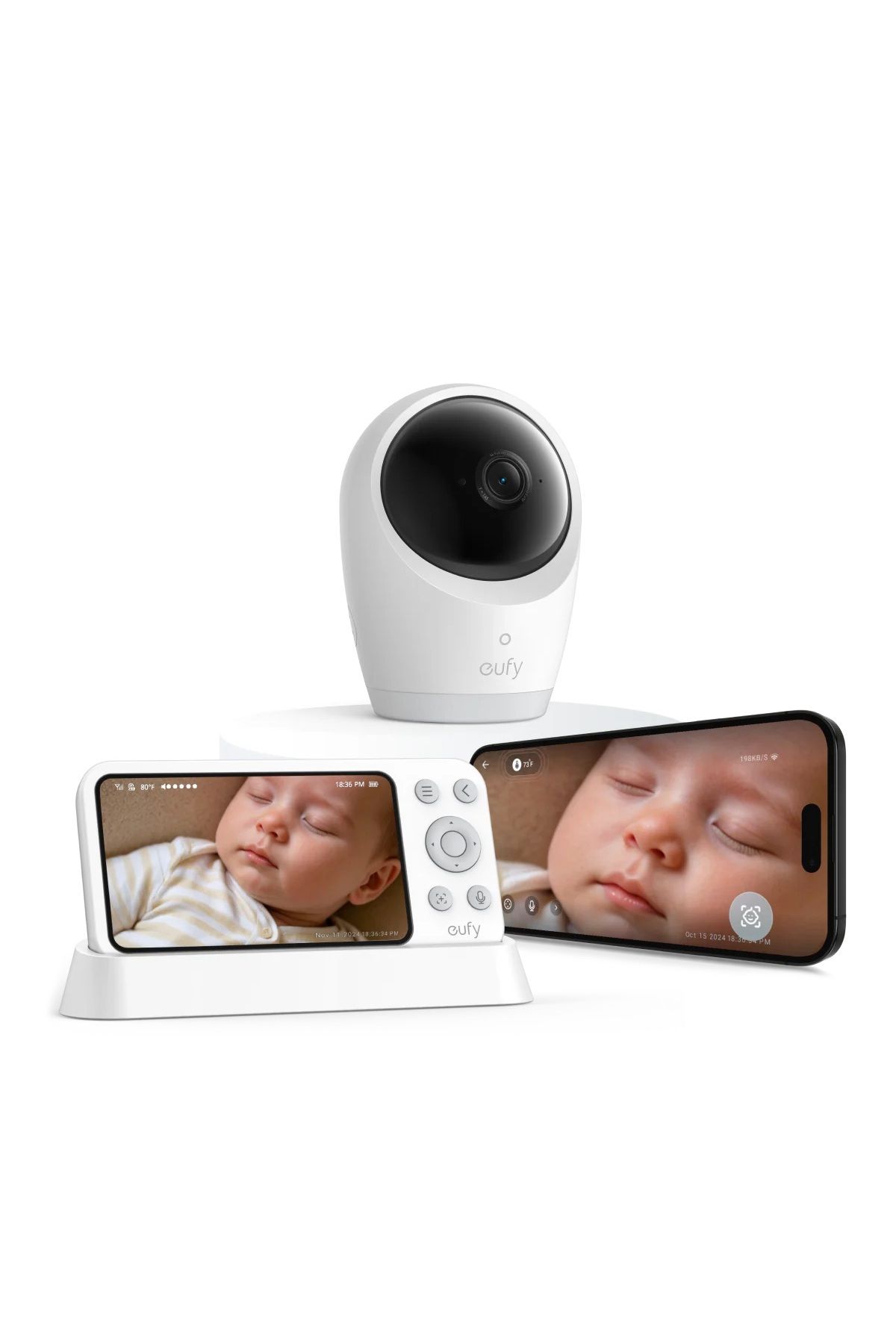 eufy-Eufy E21 Baby Monitor with 4K Hybrid Wi-Fi and Offline Camera and App Control 1