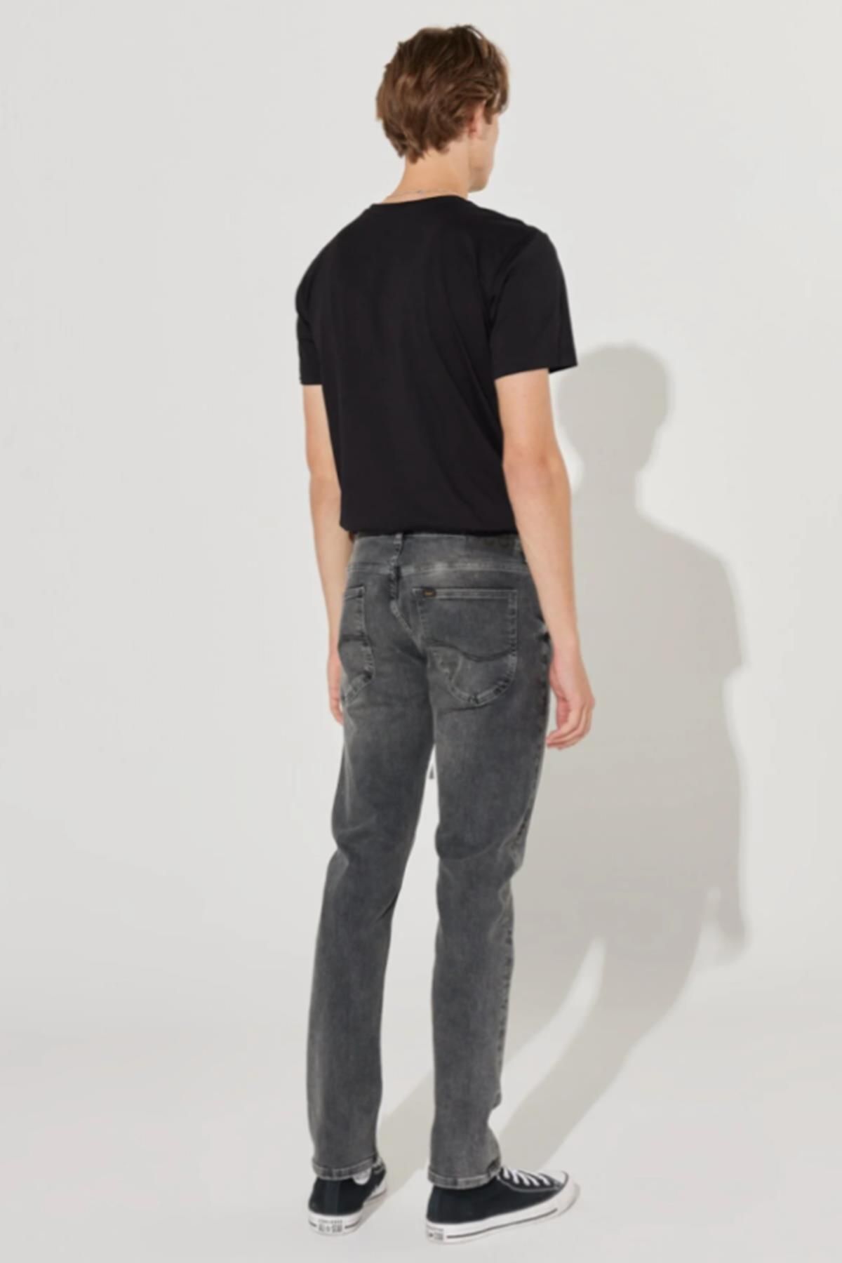 شلوار خاکستری مردانه L719053CM جین Luke Light Grey Lee