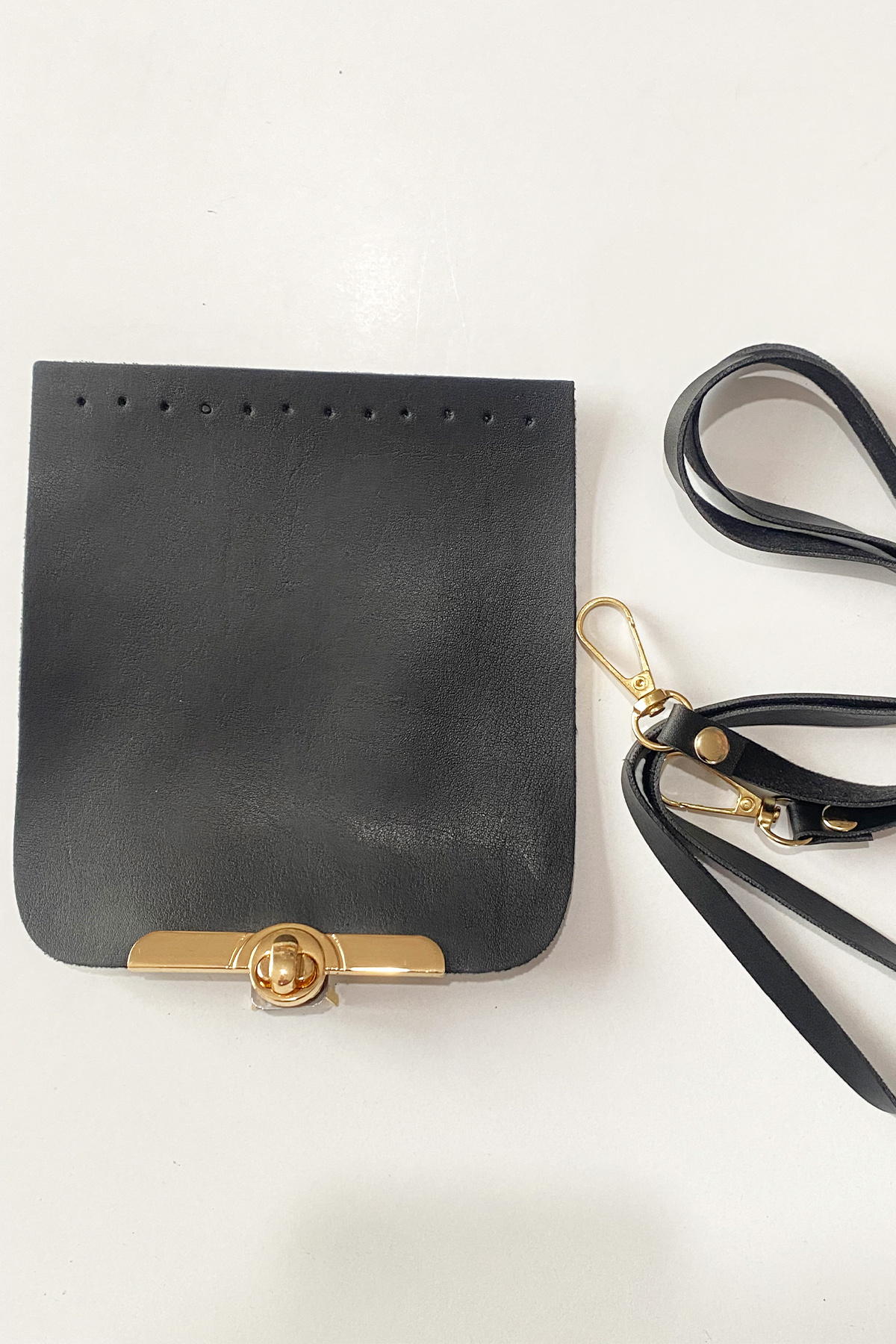 vollen yarn Deri Cep Telefonu Çanta Kiti Klipsli Büyük Boy Düz