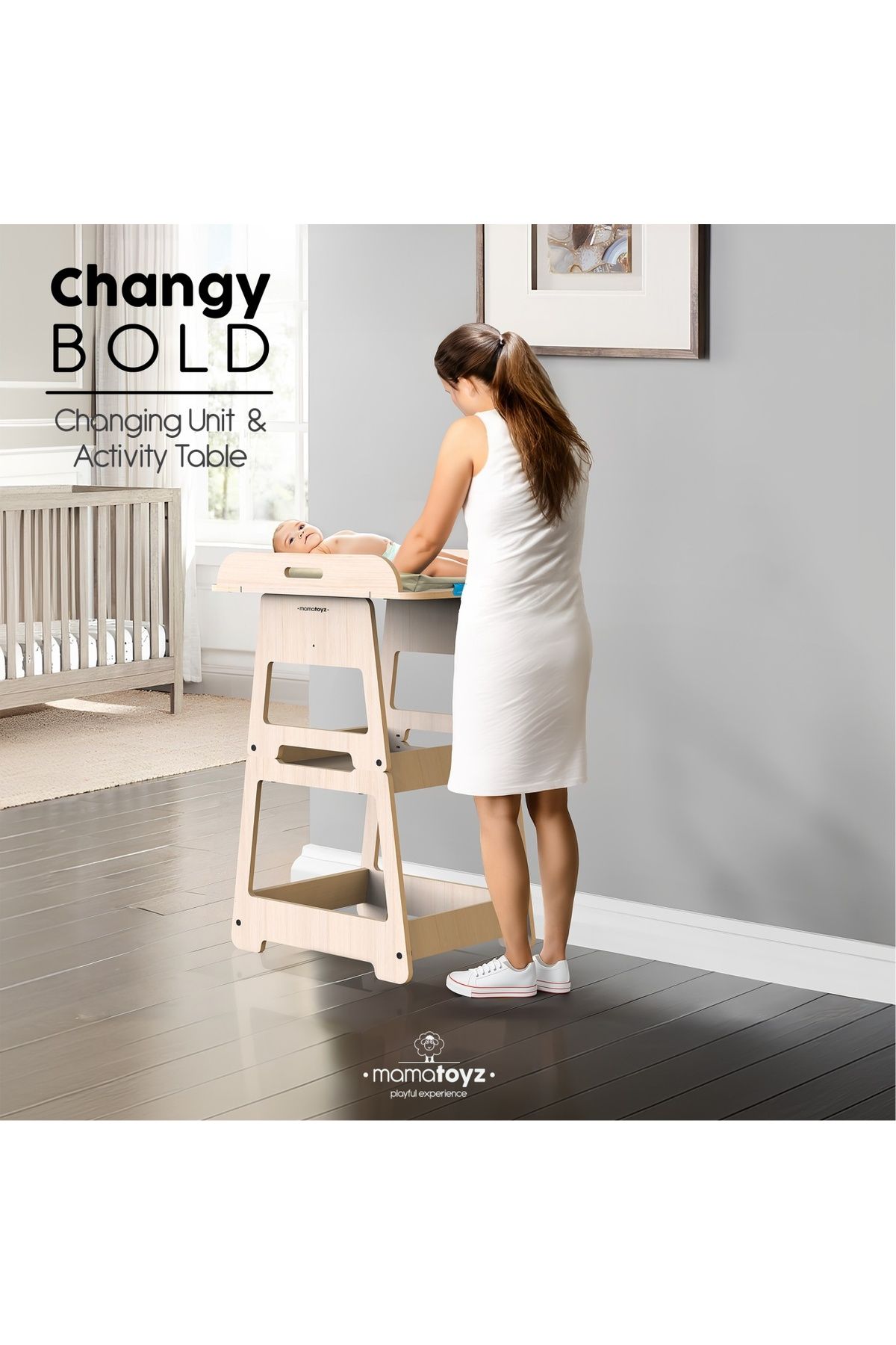 MAMATOYZ-2-in-1 changing table that can be transformed into an activity table, MamaToyz 10