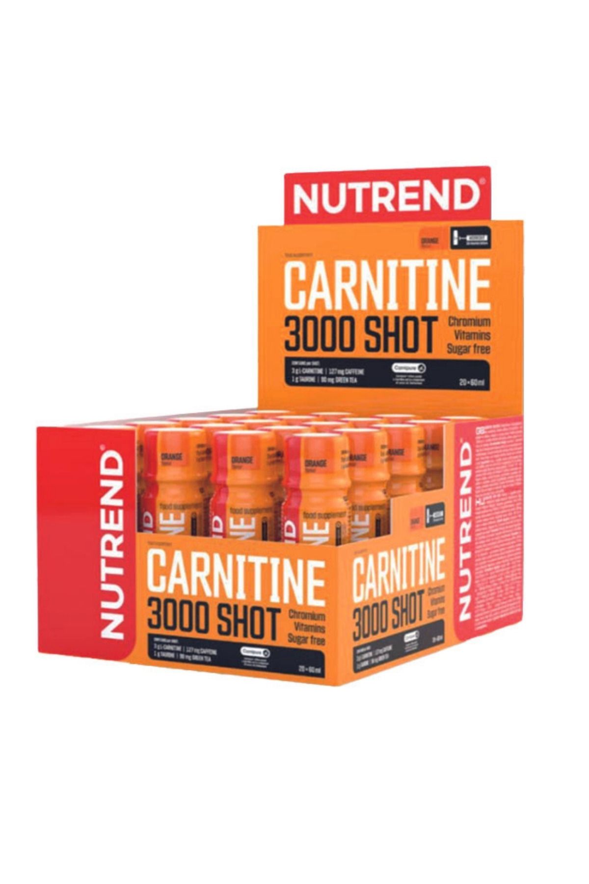 Nutrend L-carnitine Shot 3000 Mg 20 Ampül Sıvı Karnitin Portakal