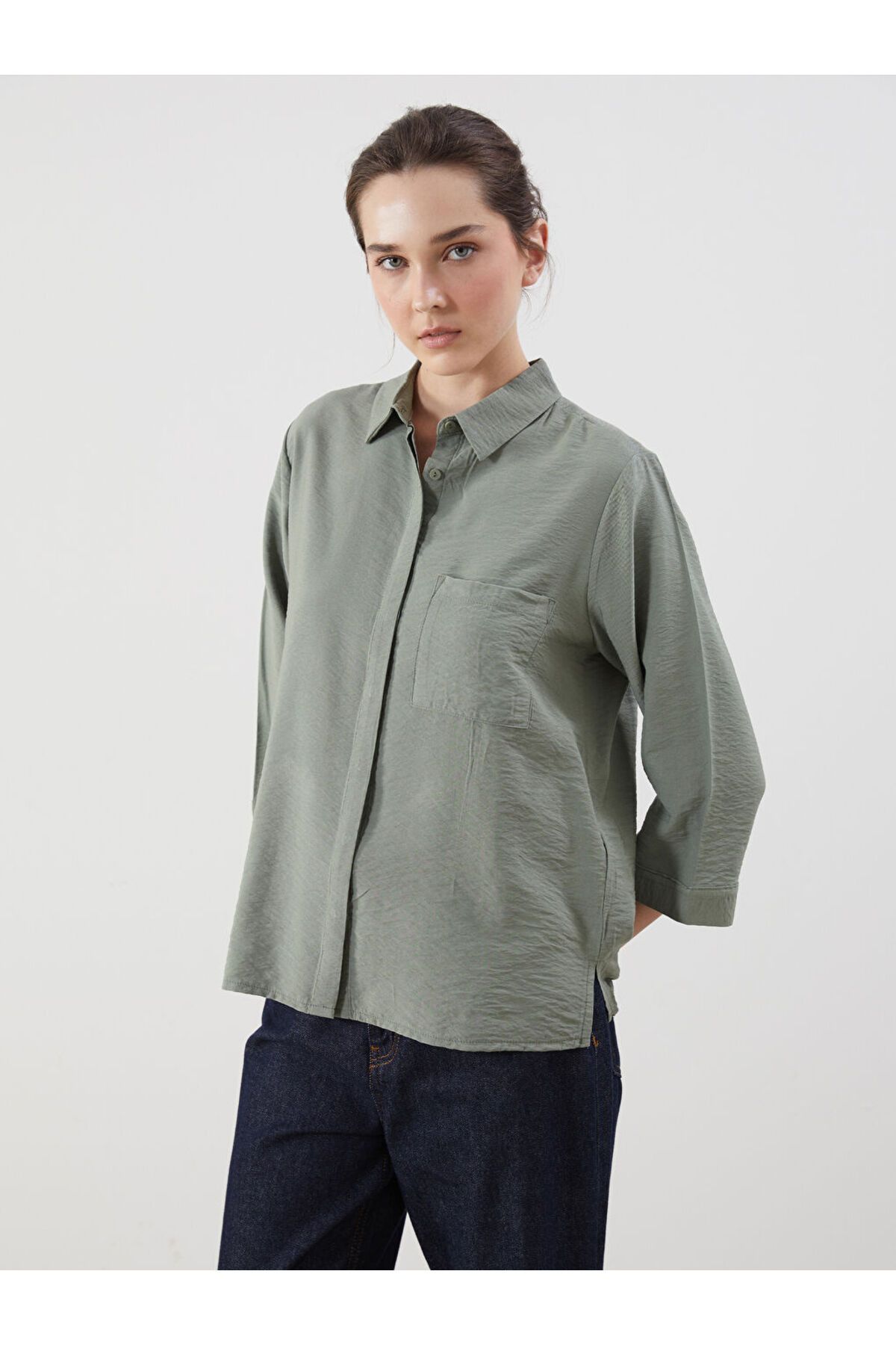 LC Waikiki Yeni Sezon Loose Fit Kadin Gomlek - S5JR27Z8