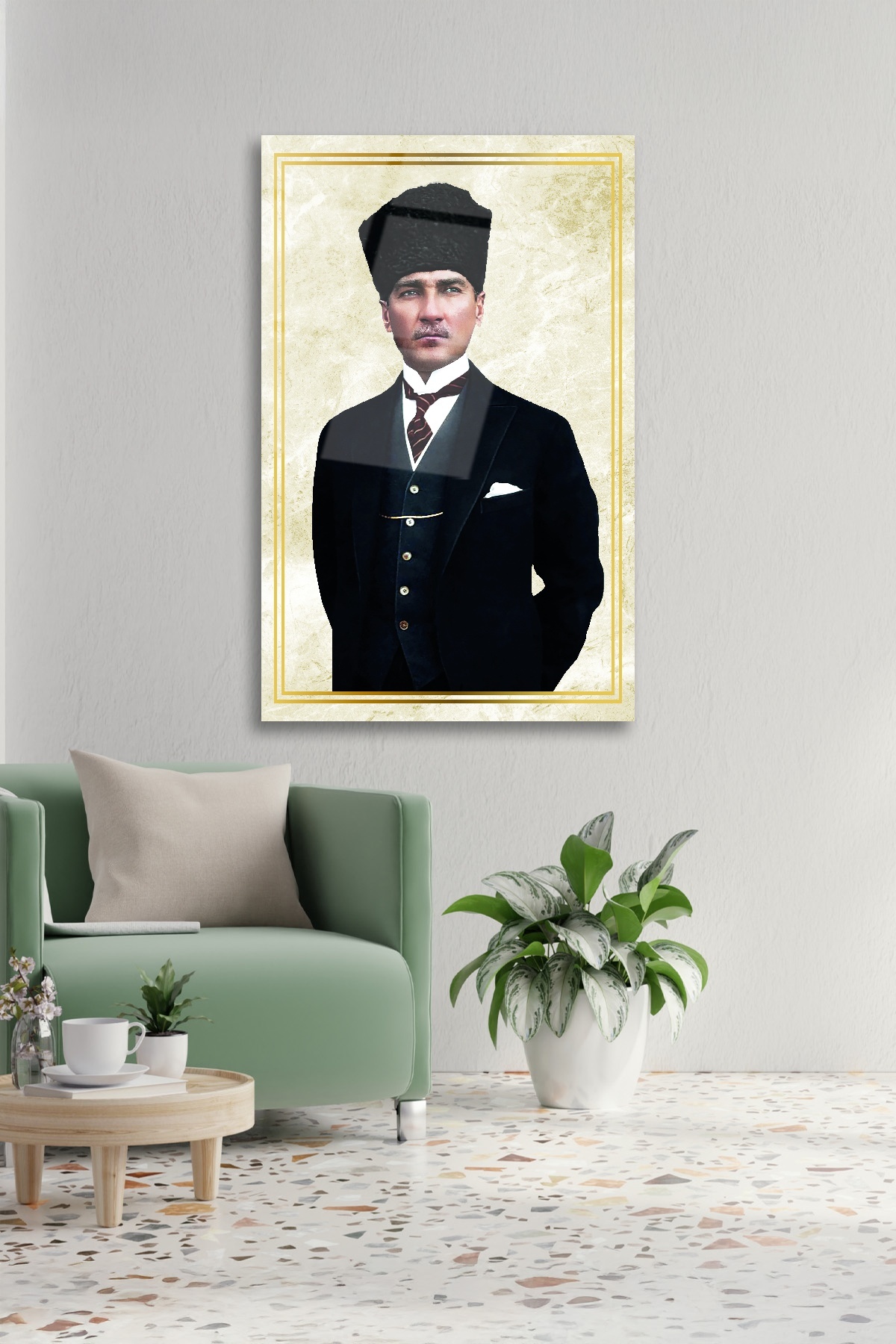 ATATÜRK MODERN CAM TABLO görsel 2
