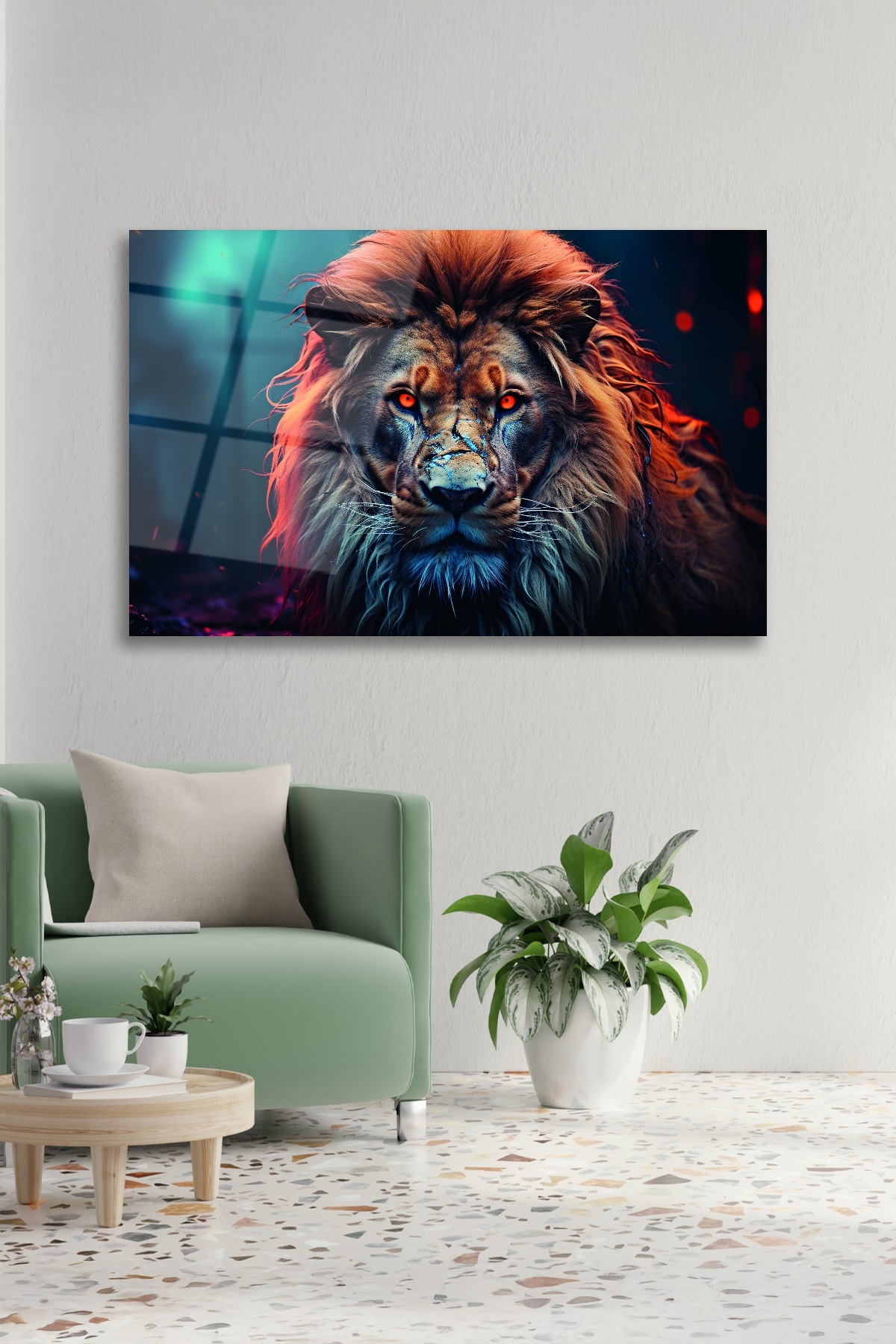 ASLAN CAM TABLO görsel 2