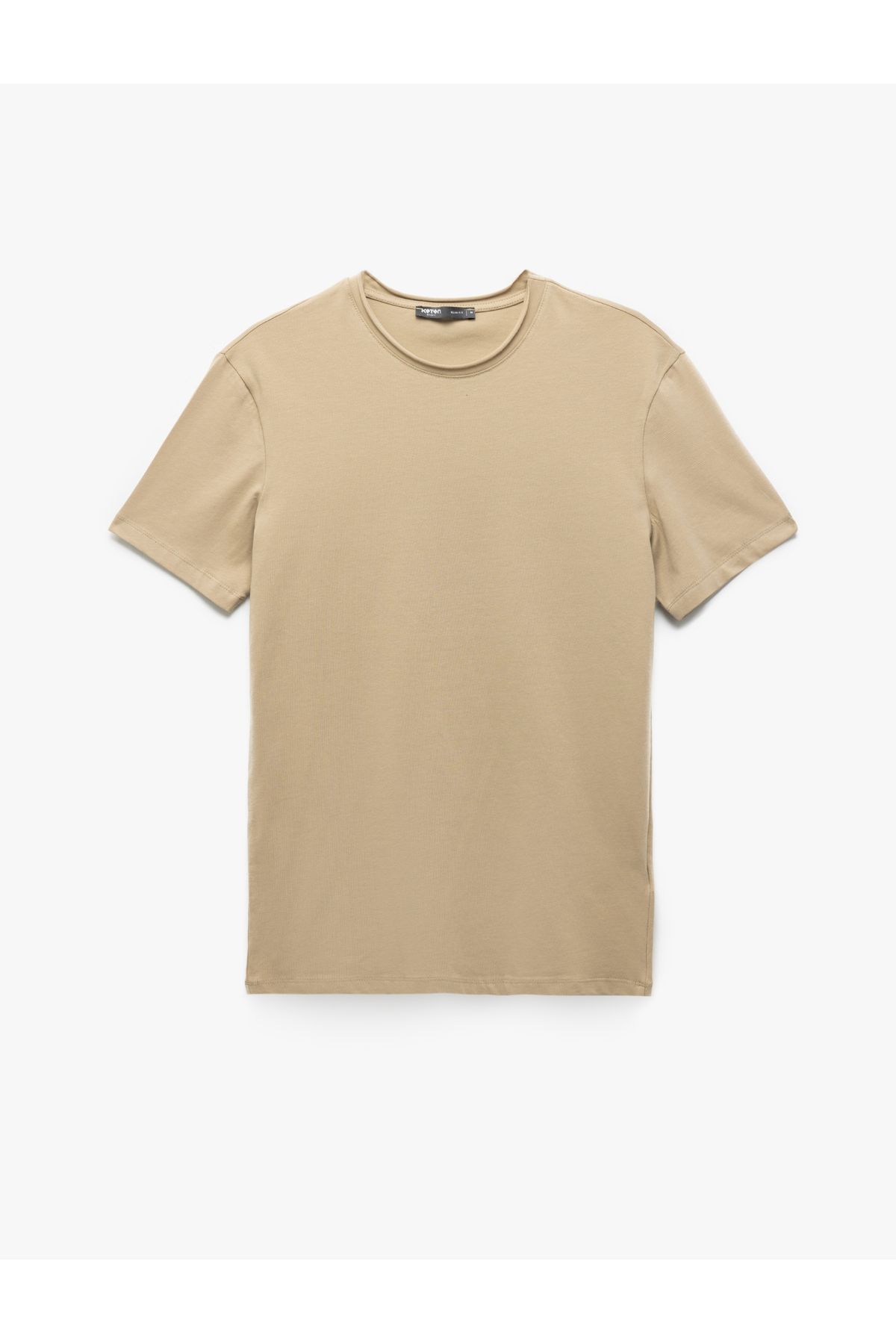 Koton Yeni Sezon Kısa Kollu Bisiklet Yaka Pamuklu Erkek Slim Fit Tişört