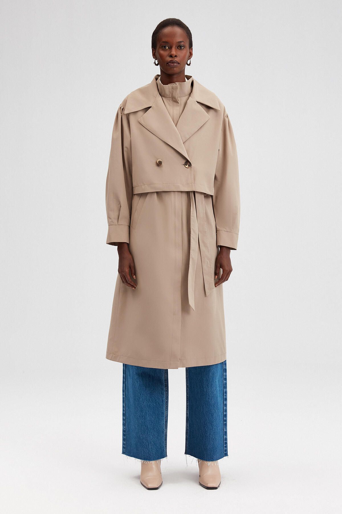 Touché Privé-DVOJITÉ POUŽITÍ TRENCH COAT 1