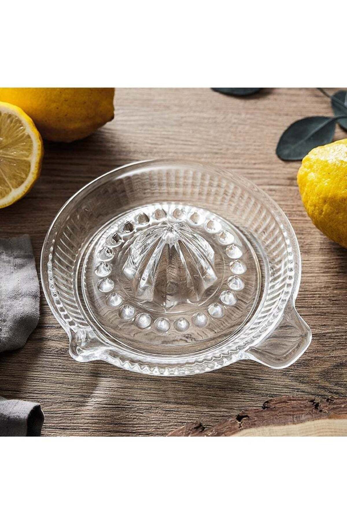 COOYA-Manual Glass Citrus Juicer,Portable,Easy to Clean,Pointy Design,Super Smooth Results,16x6 cm 7