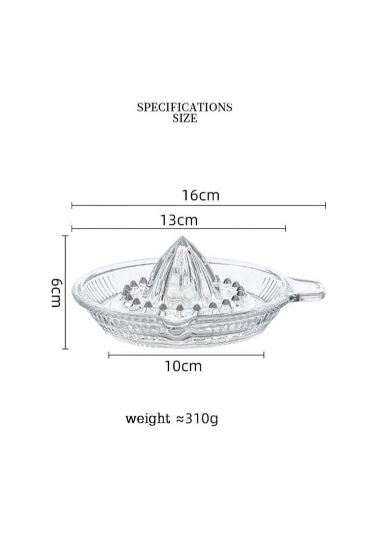 COOYA-Manual Glass Citrus Juicer,Portable,Easy to Clean,Pointy Design,Super Smooth Results,16x6 cm 4