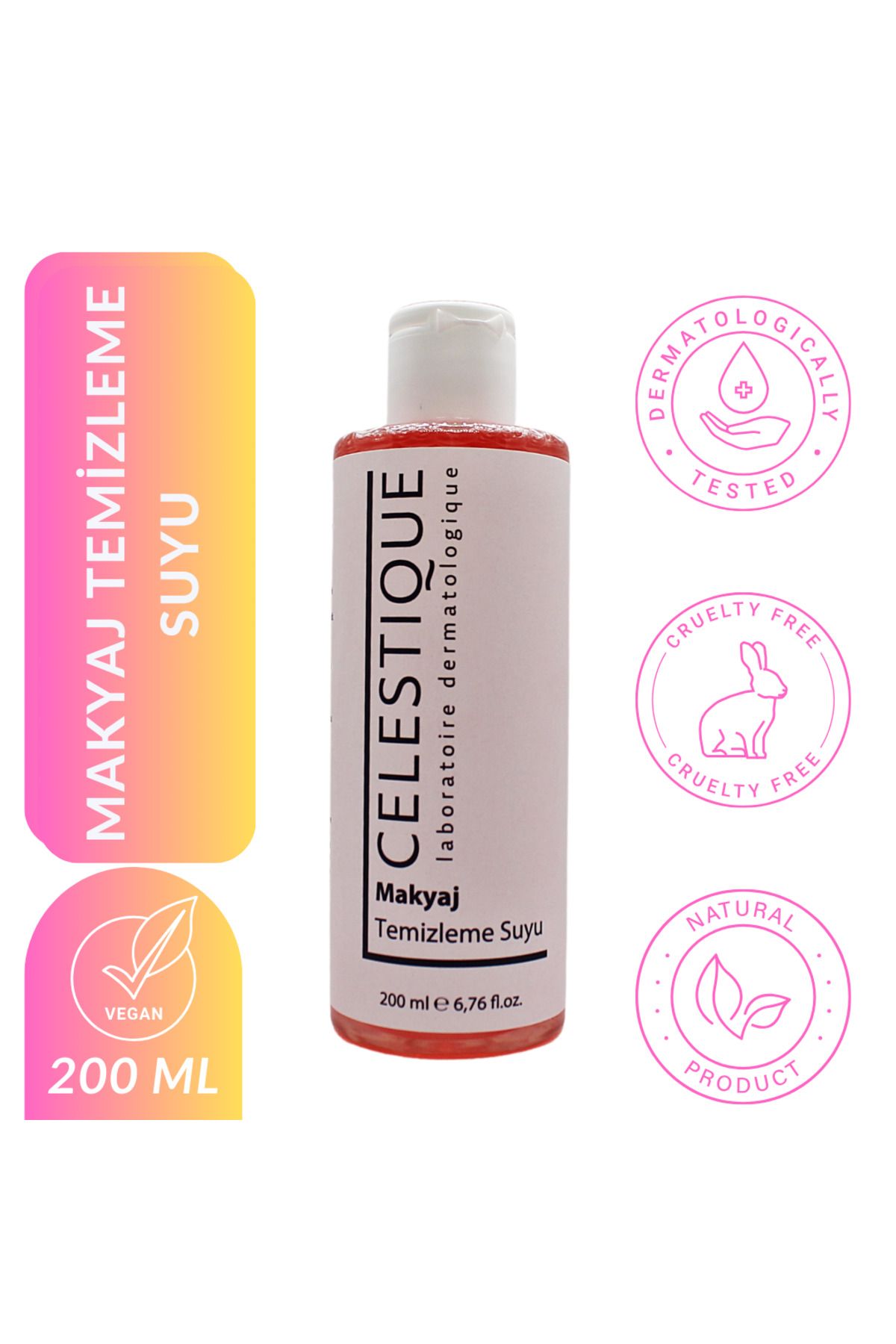 CELESTIQUE Micellar Makyaj Temizleme Suyu 200ML