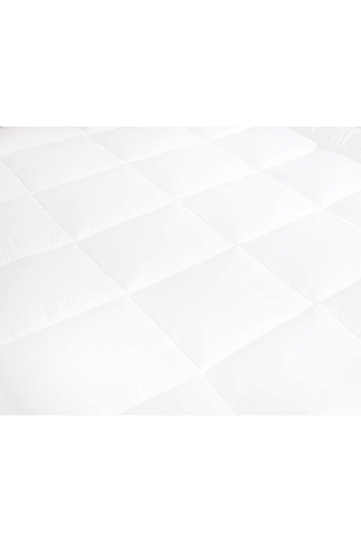 smart home-Mattress Single Size Topper With Microfiber Outer Face Fabric White 120 x 200cm 2