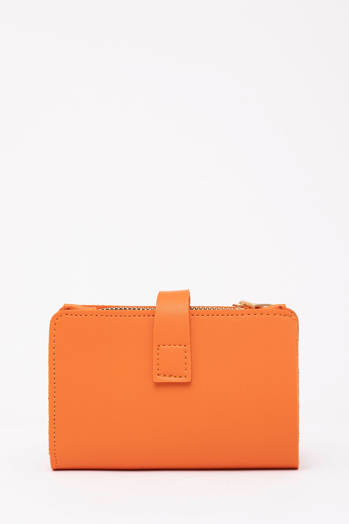 SHAKA-Orange Shk66 Stylish Wallet with Drop Buckle, Snap Fastener Front Pocket, Coin and Paper Money Compartment, Card Holder 5