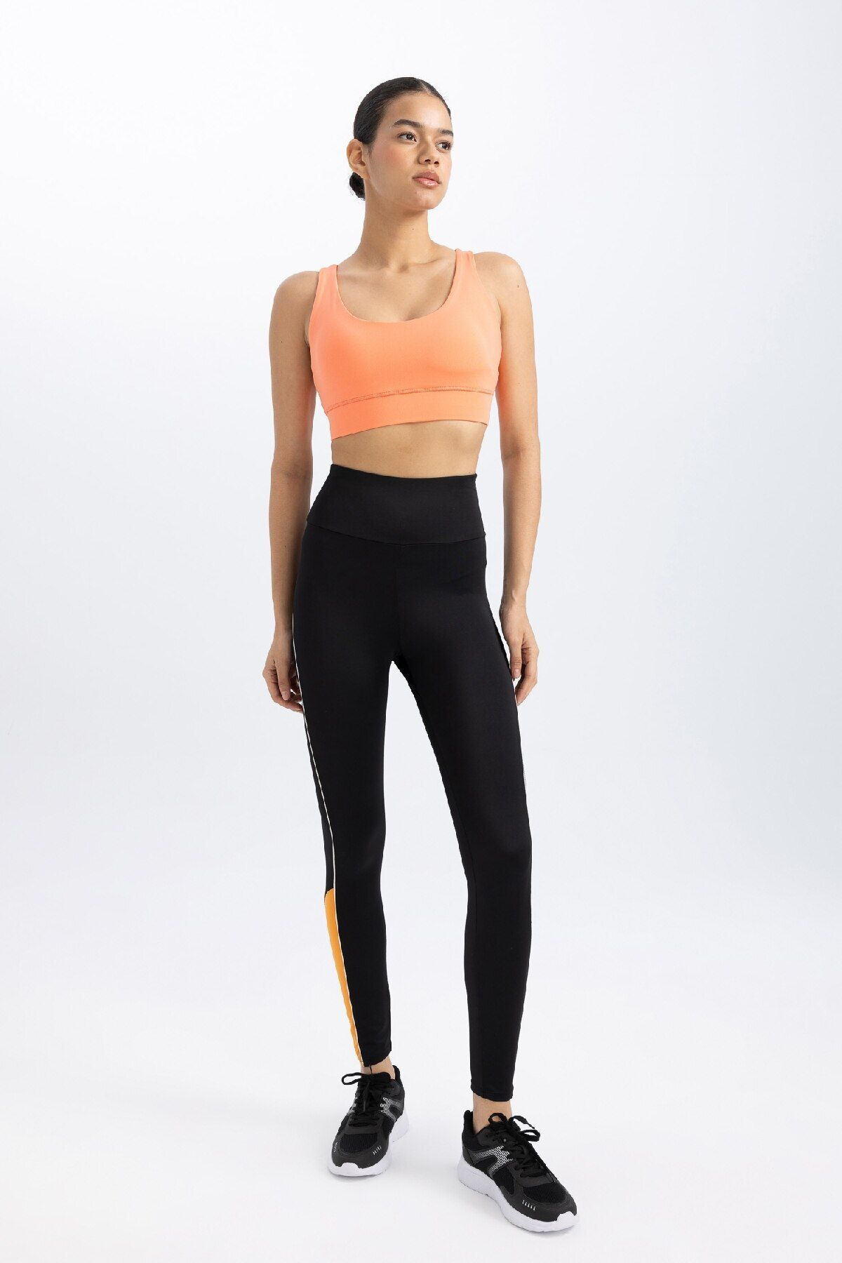 DeFacto-DeFactoFit - Sport-Leggings aus schwerem Stoff, taillenbetont B9409AX24SM 2