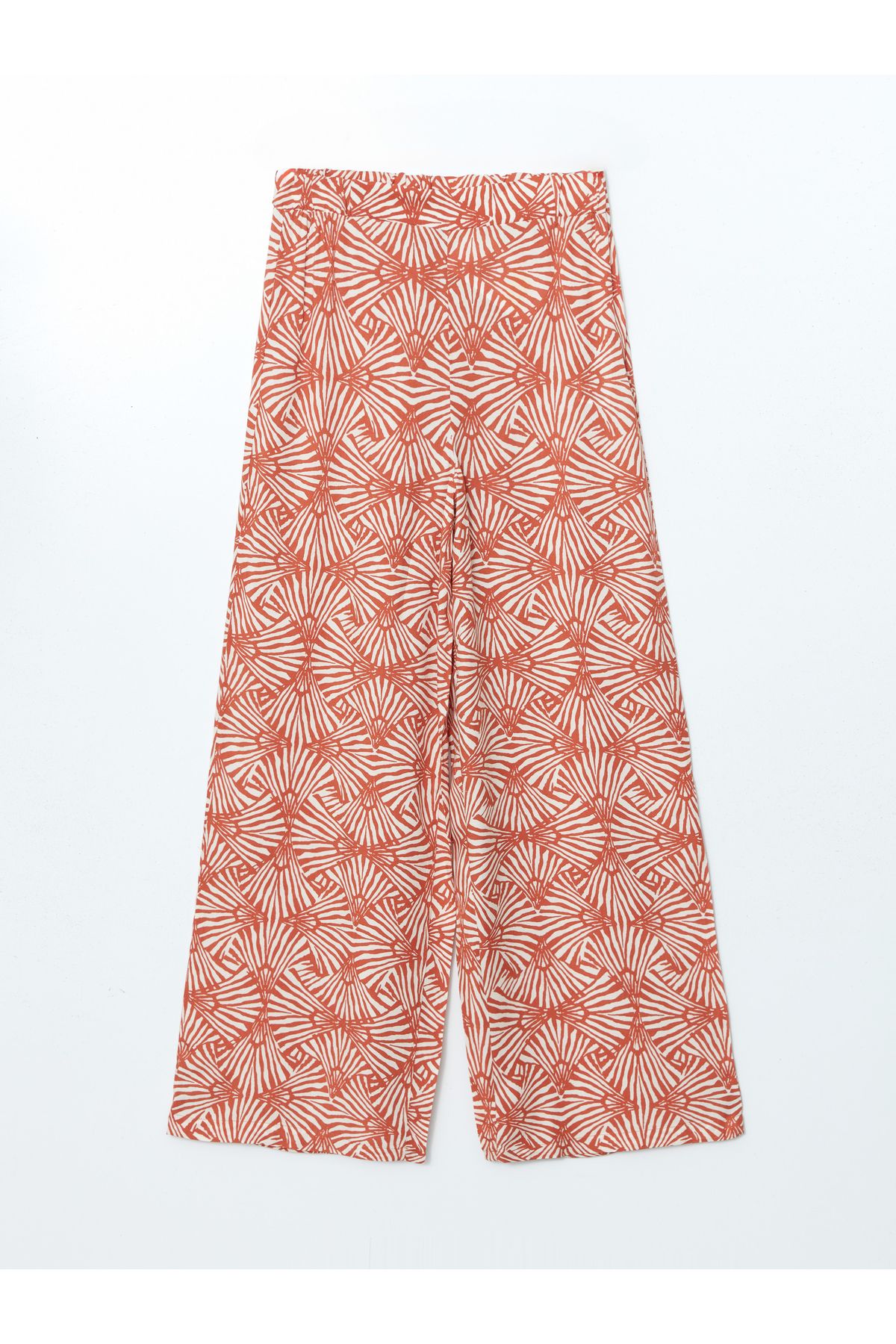 LC Waikiki-Pantaloni de damă cu model cu talie elastică 1