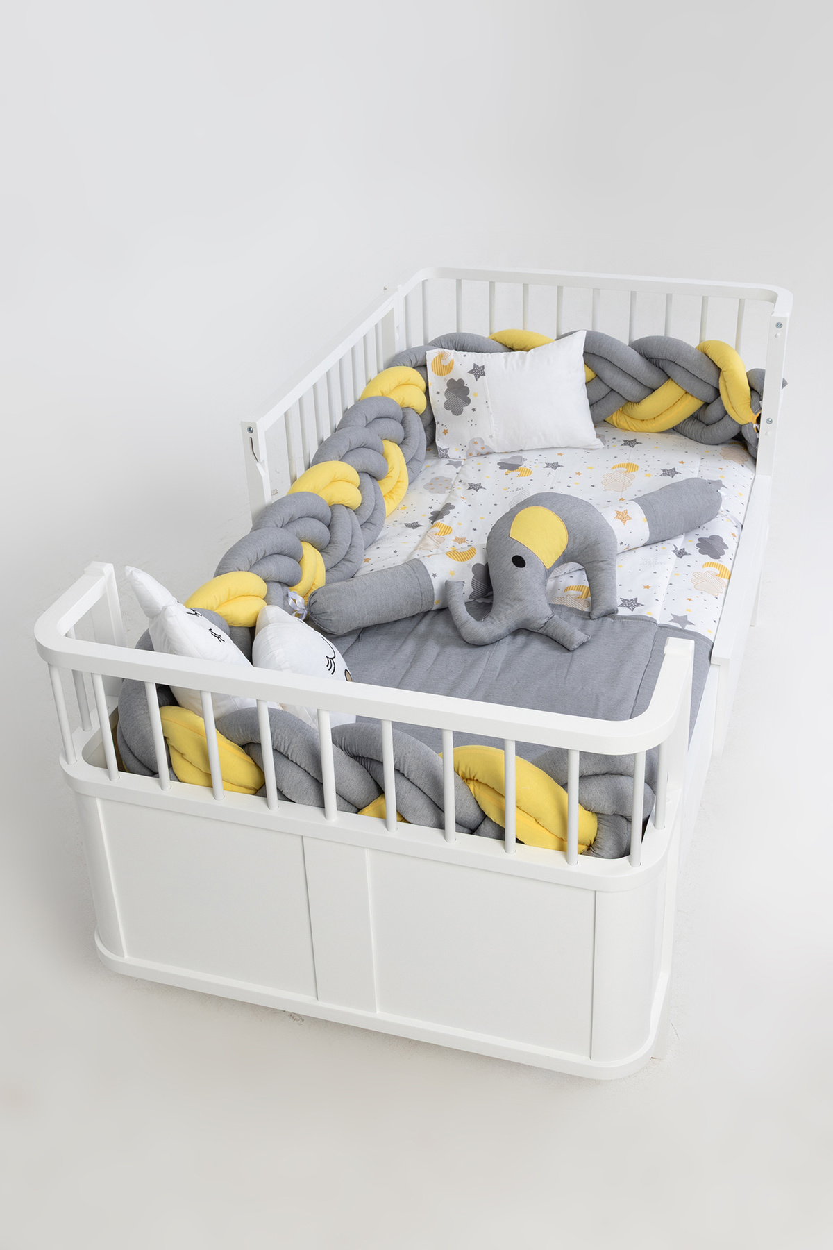 Cozibo Montessori Karyola Uyku Seti 6'lı Örgü 90x190, 100x200 cm fotoğrafı 2 (önizleme)