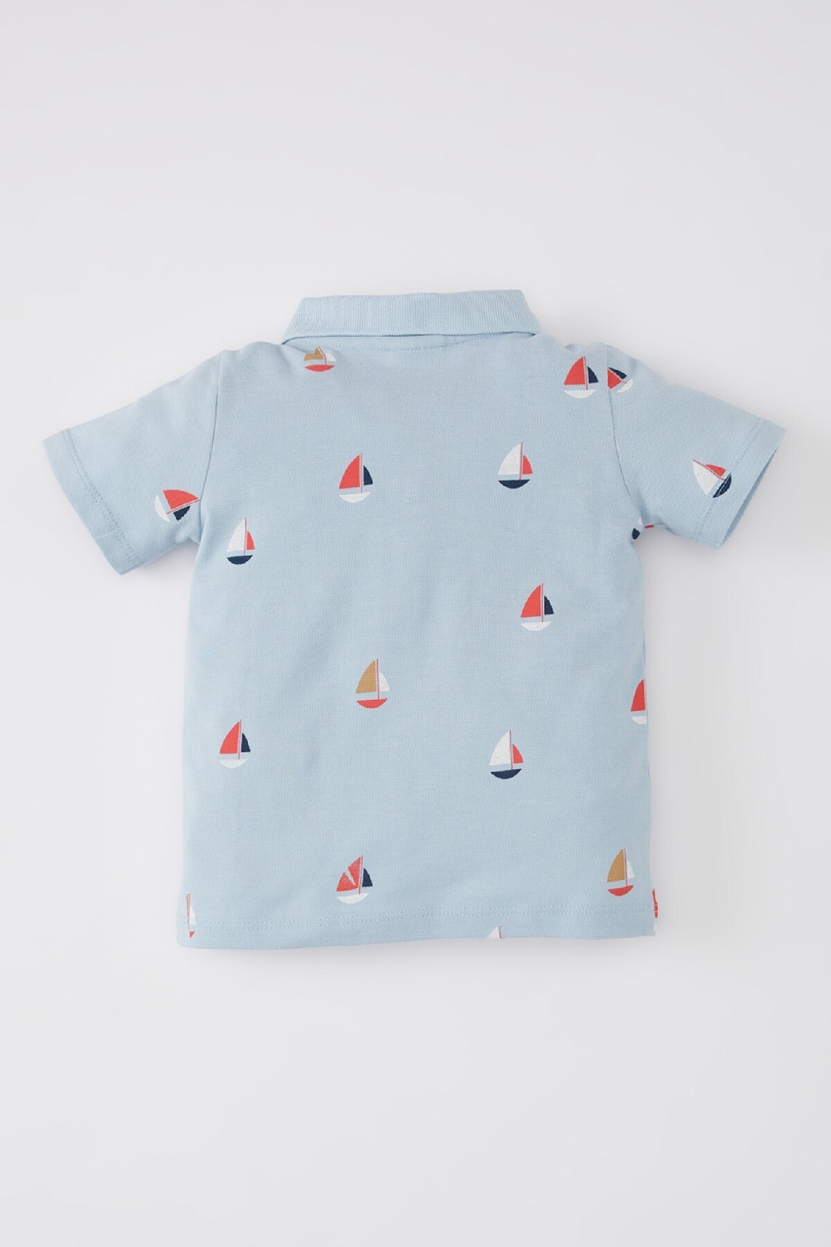 Defacto Erkek Bebek Desenli Pike Kısa Kollu Polo Tişört B9248A524SM fotoğrafı 4 (önizleme)