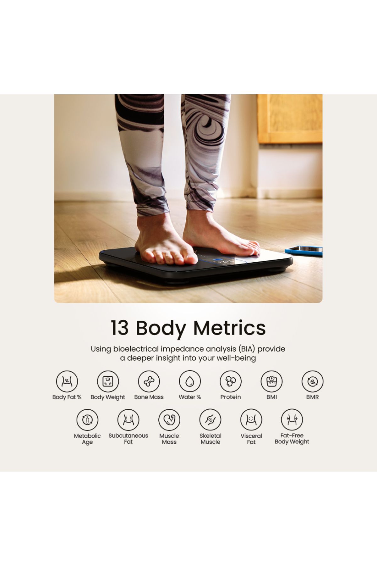 RENPHO-Smart Scale Body Composition Scale with TFT LCD Scale for Body Weight - Black 2