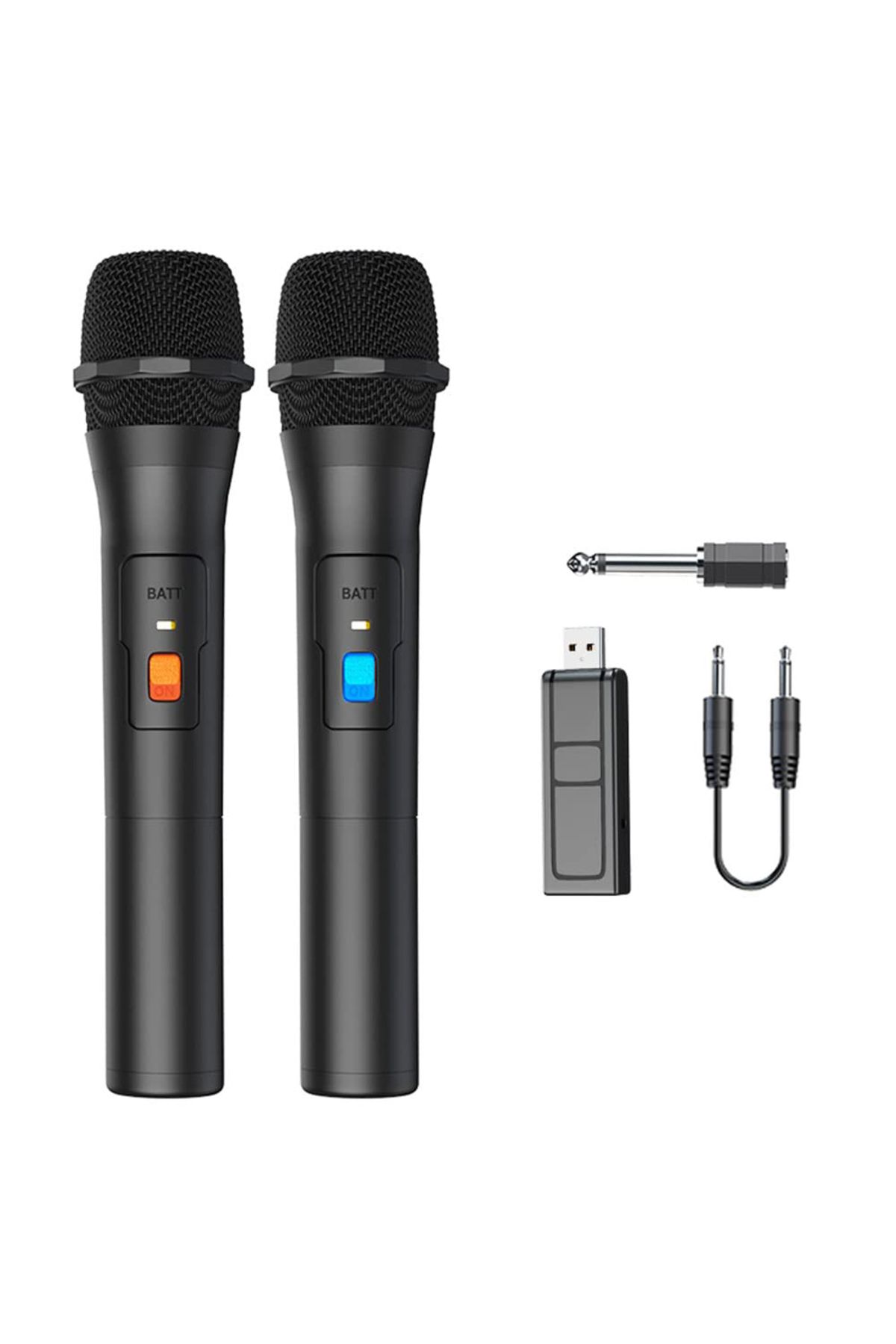 FlashHawk-2 Pack Wireless Microphone,Universal Handheld Karaoke Mic Speaker, Over 110 DB Outdoor Indoo 1