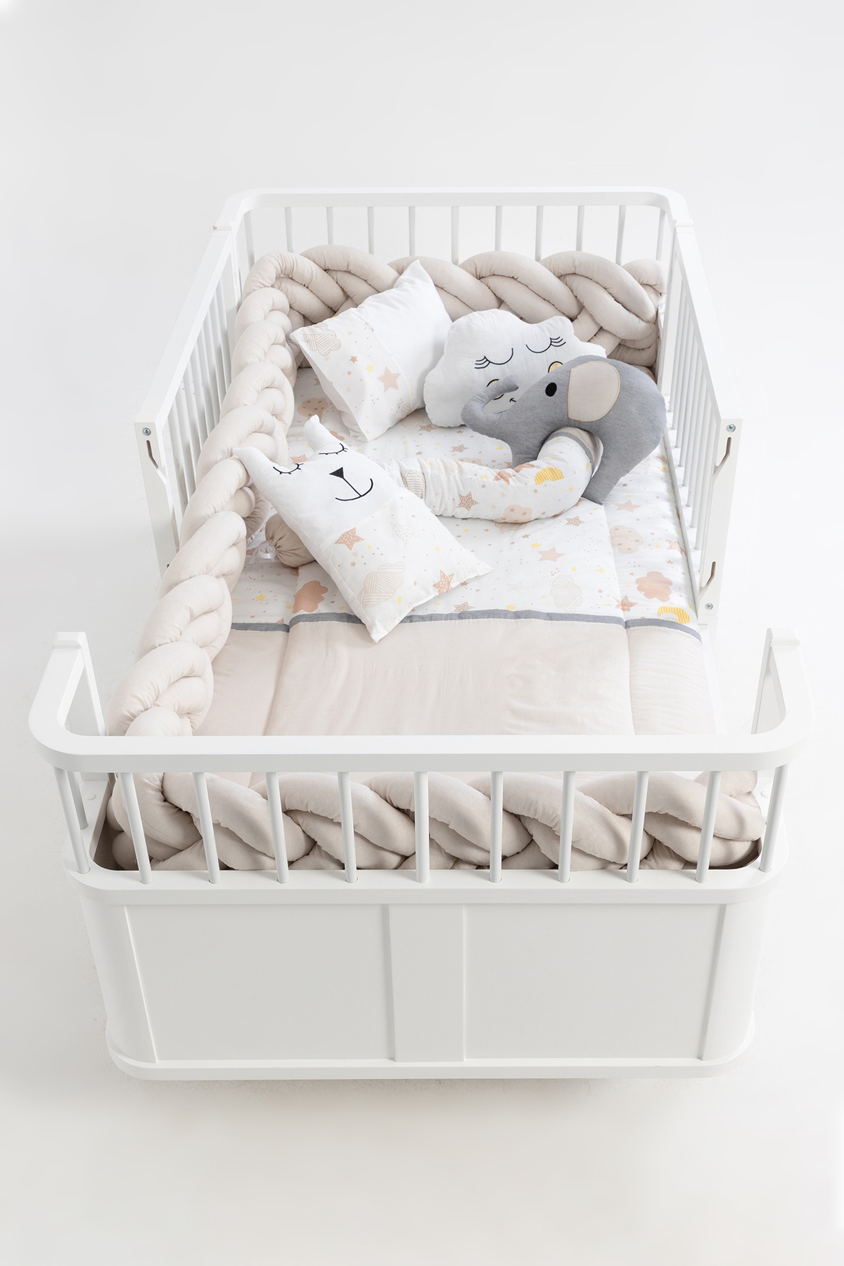 Cozibo Montessori Karyola Uyku Seti 6'lı Örgü 90x190, 100x200 cm fotoğrafı 4 (önizleme)