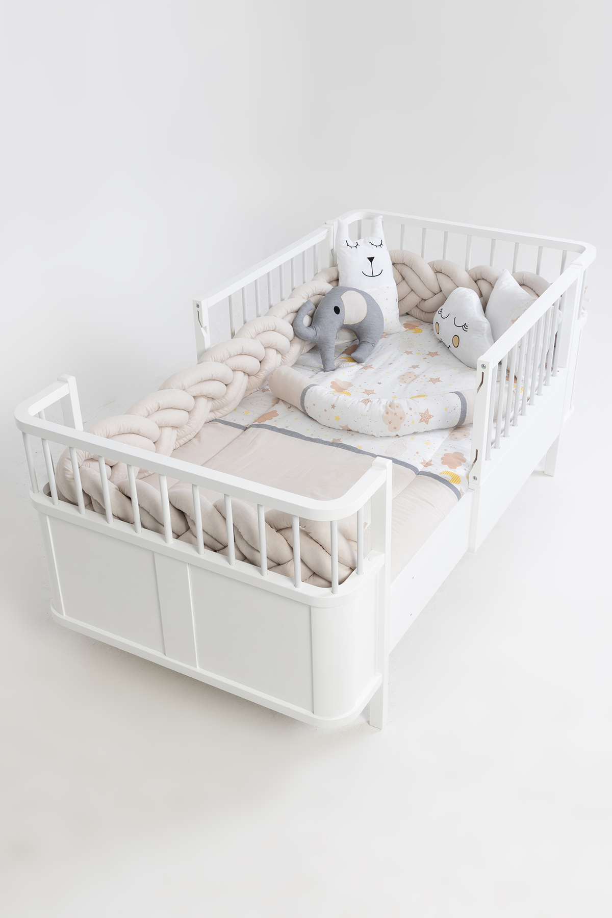 Cozibo Montessori Karyola Uyku Seti 6'lı Örgü 90x190, 100x200 cm fotoğrafı 7 (önizleme)