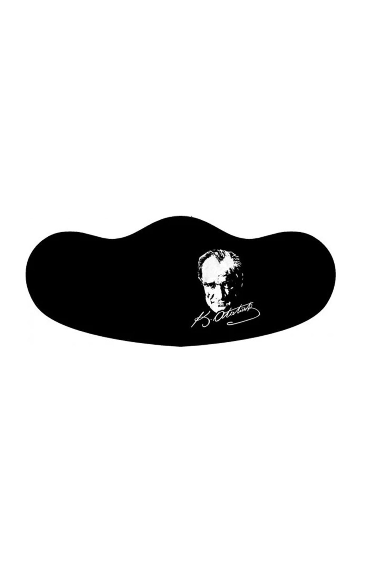 Malinka Atatürk İmzalı Yıkanabilir Bez Kumaş Maske