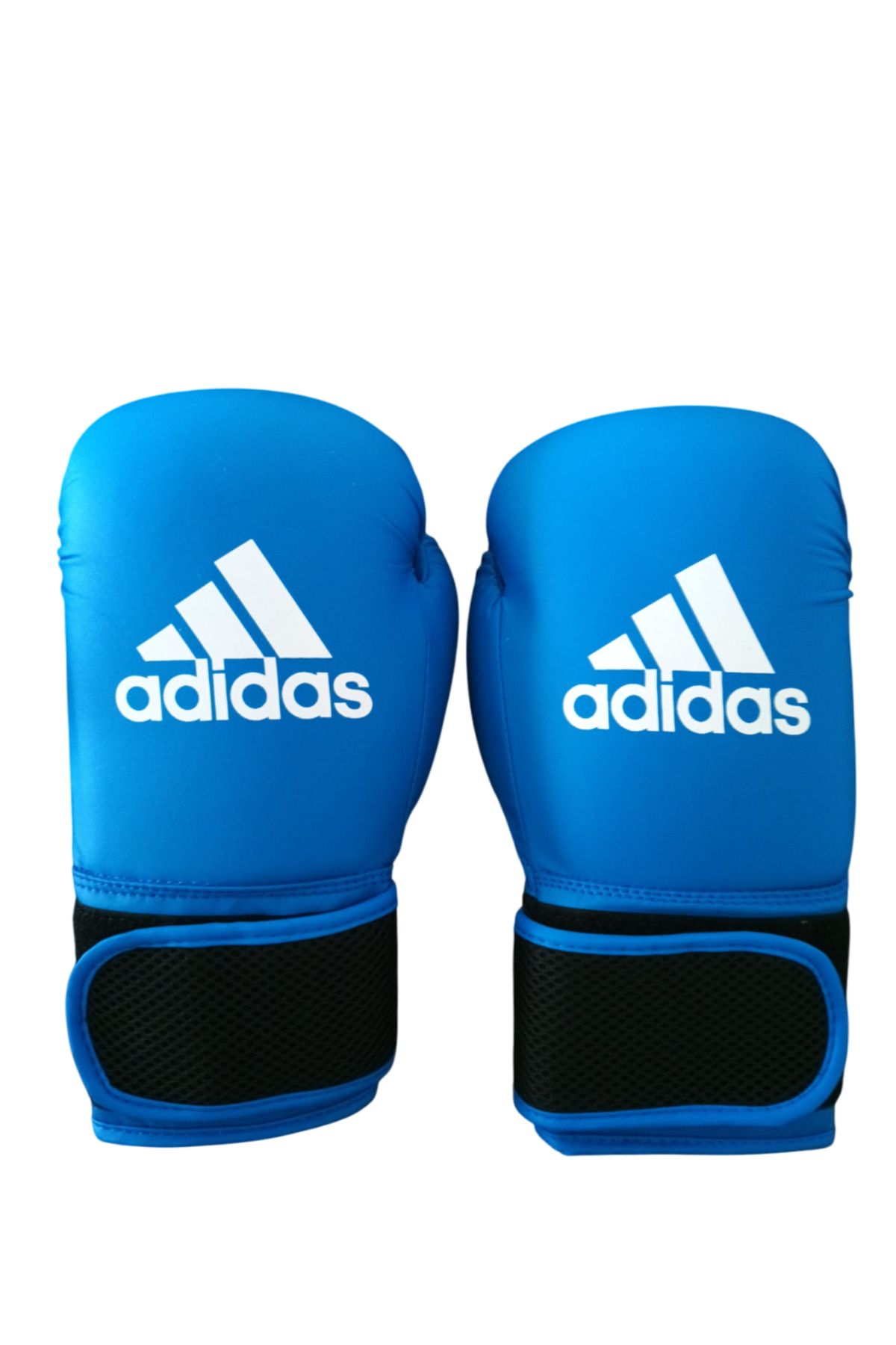 adidas Hybrid25 Adih25 Suni deri Antrenman eldiveni Logolu Mavi 12 oz