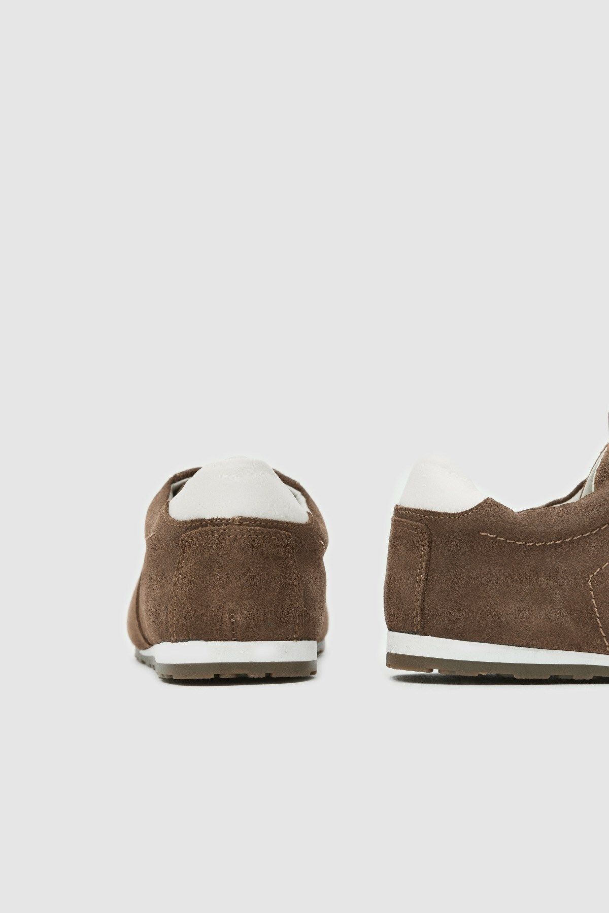 Seniorah-Tan Real Leather Suede Women's Sports Shoes 6