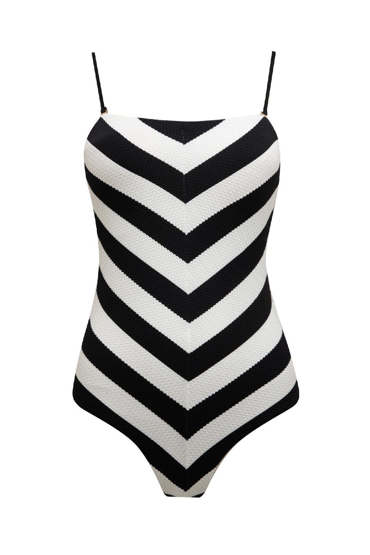 DeFacto Regular Fit Striped Swimsuit-fall In Love C2713ax24sm Kobieta - XL