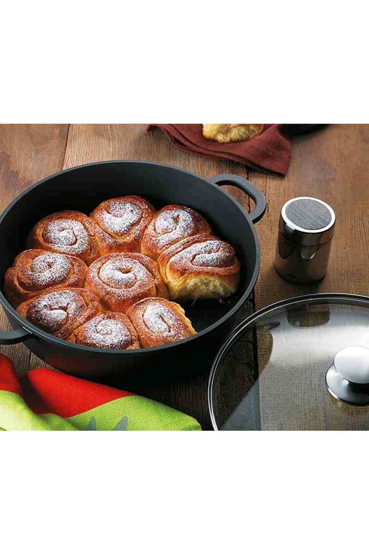 KELA Keck Lang-Round tray with lid 36 cm KERROS 2