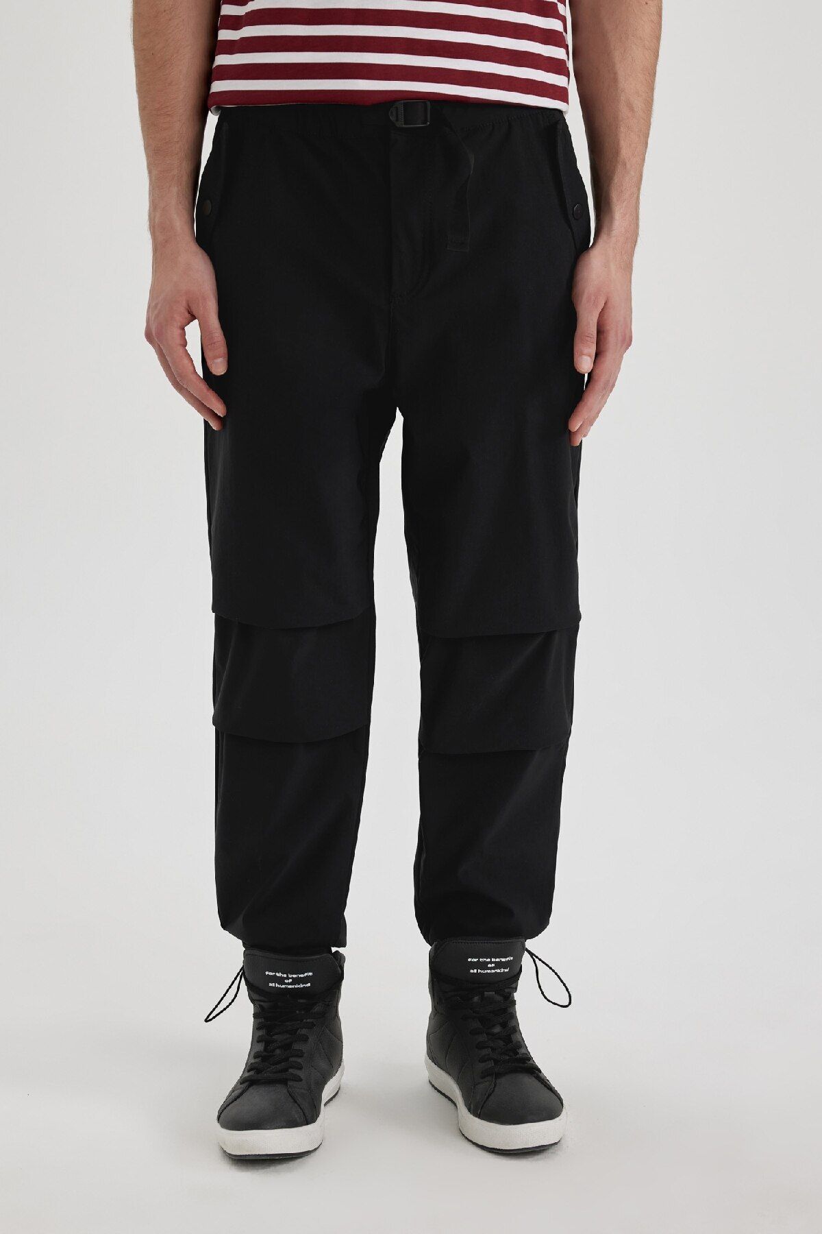 DeFacto-Flexible Banded Relax Fit Trousers - C2844Ax24Sp 4