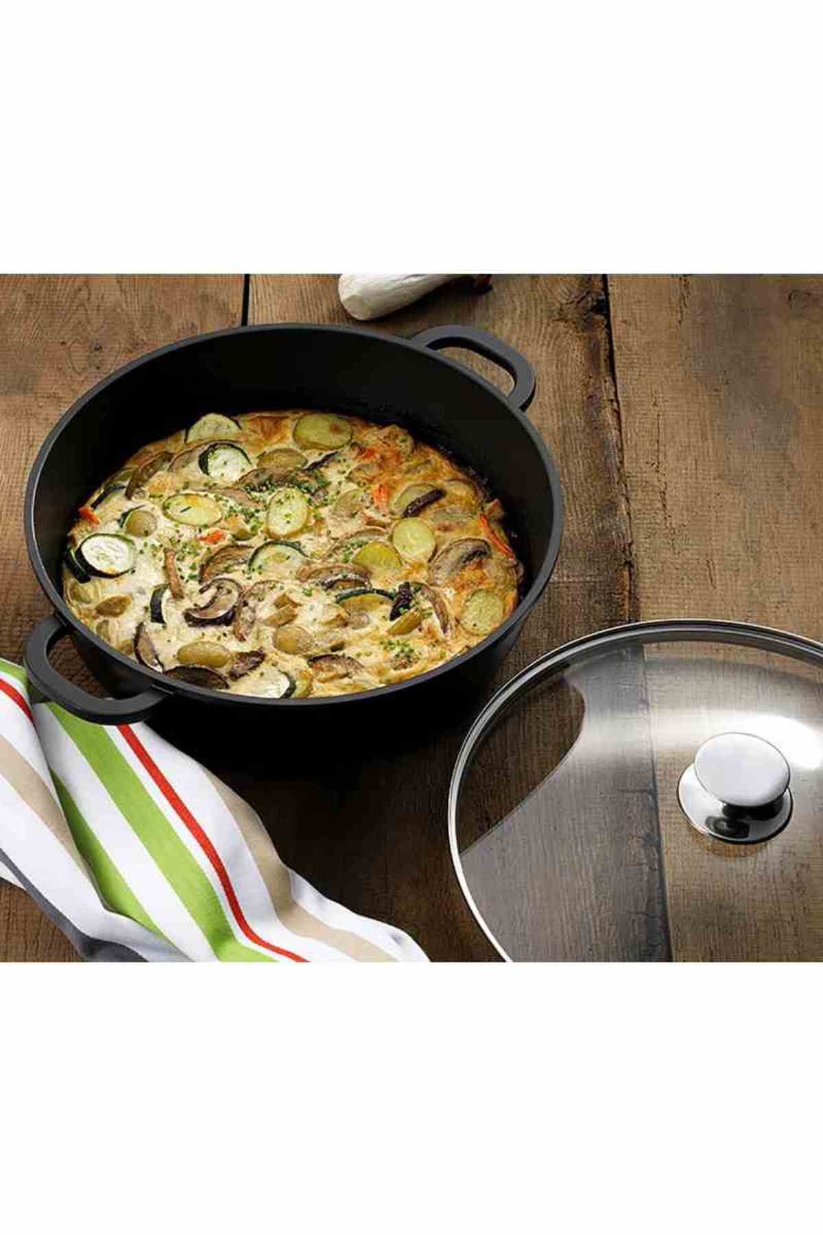 KELA Keck Lang-Round tray with lid 36 cm KERROS 3
